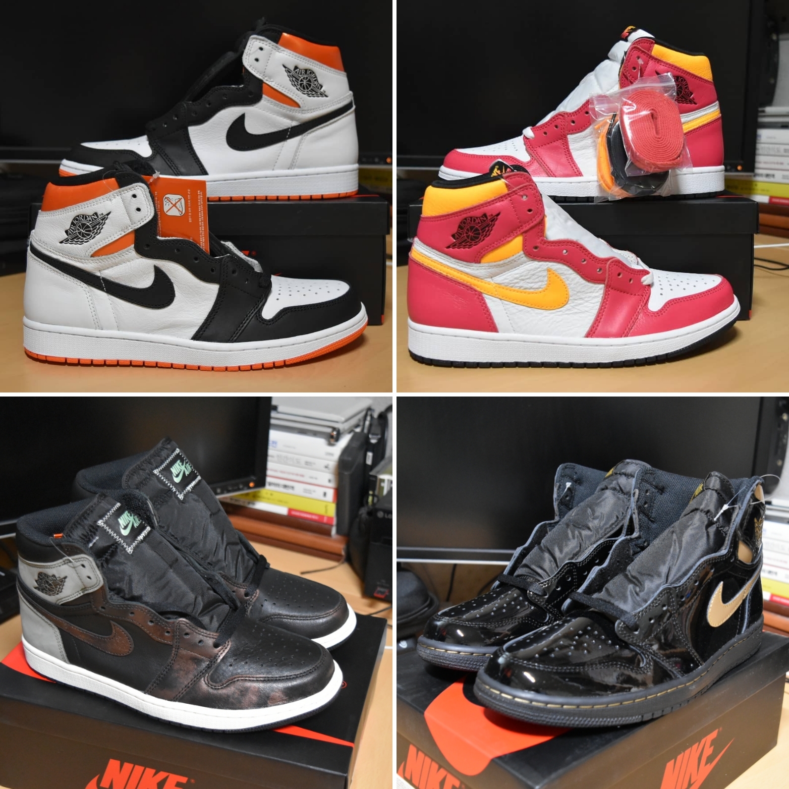 Jordan 1 Retro High OG Electro Orange, Jordan 1 Retro High OG Light Fusion Red 착용 스타일
