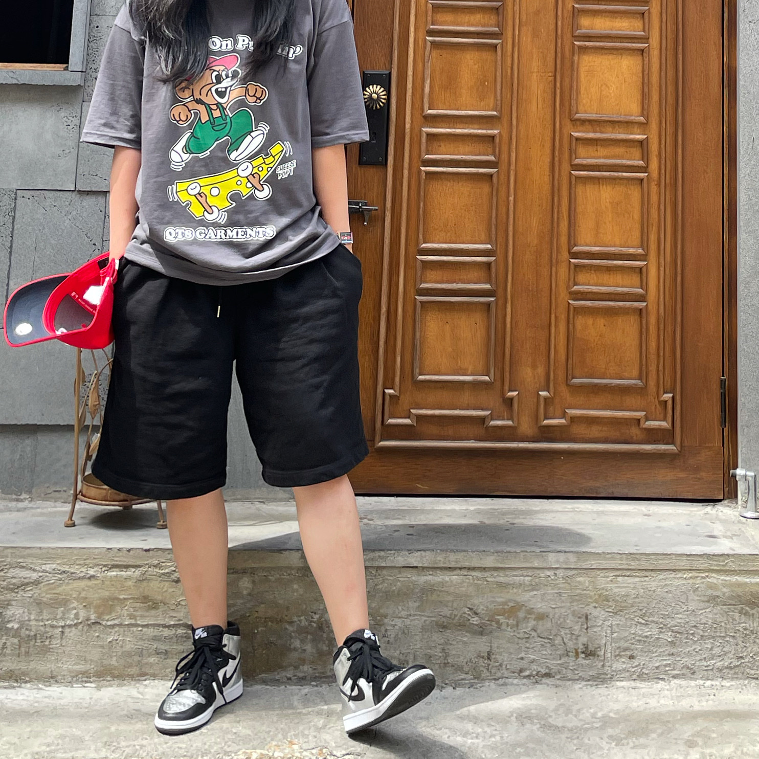 (W) Jordan 1 Retro High OG Silver Toe 착용 스타일