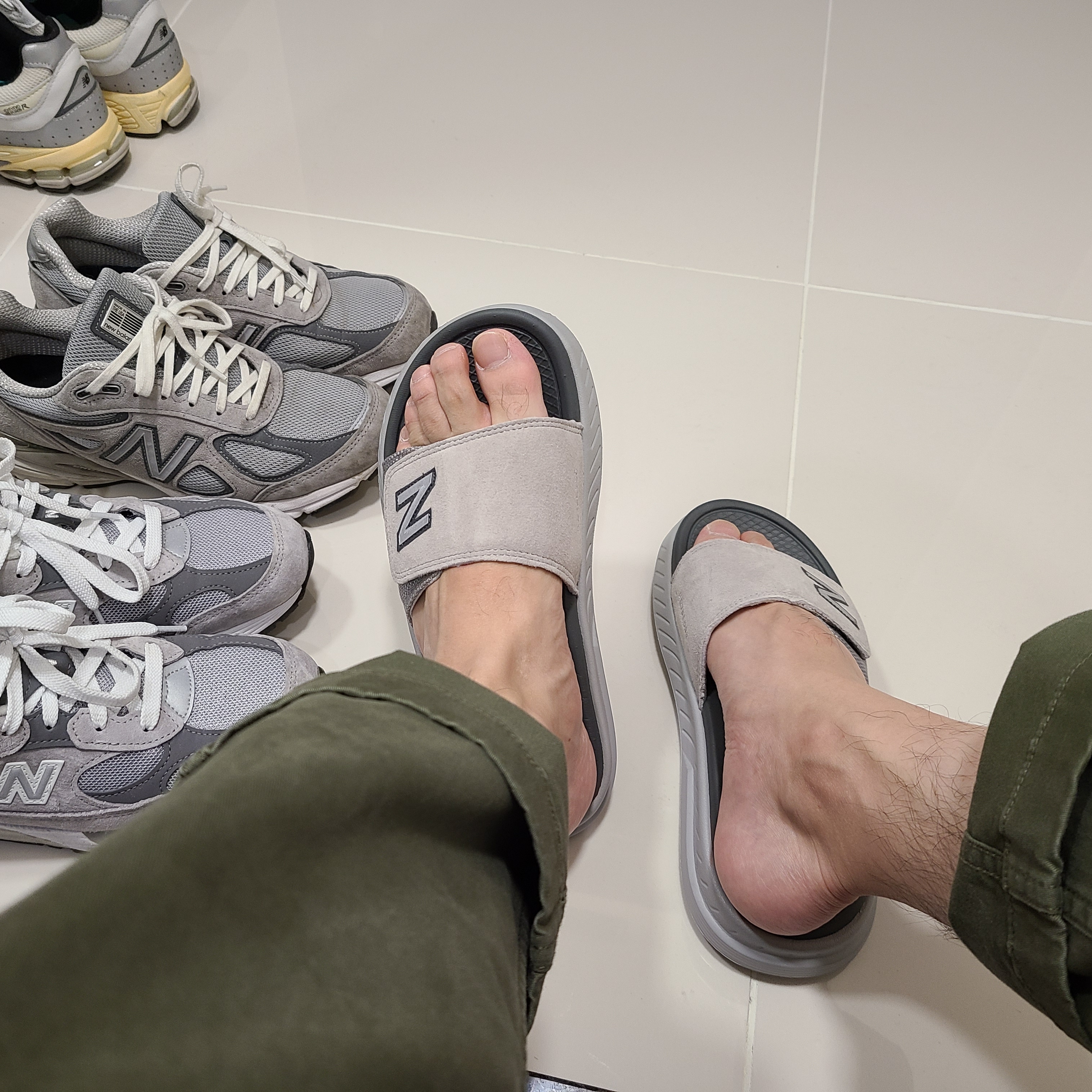 New Balance 992 Made in USA Grey - D Standard, New Balance 990v4 Made in USA Grey - D Standard 착용 스타일 - 4