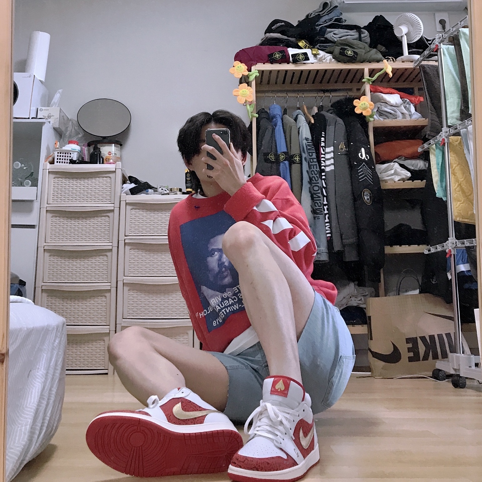 Jordan 1 Low SE Spades 착용 스타일 - 3