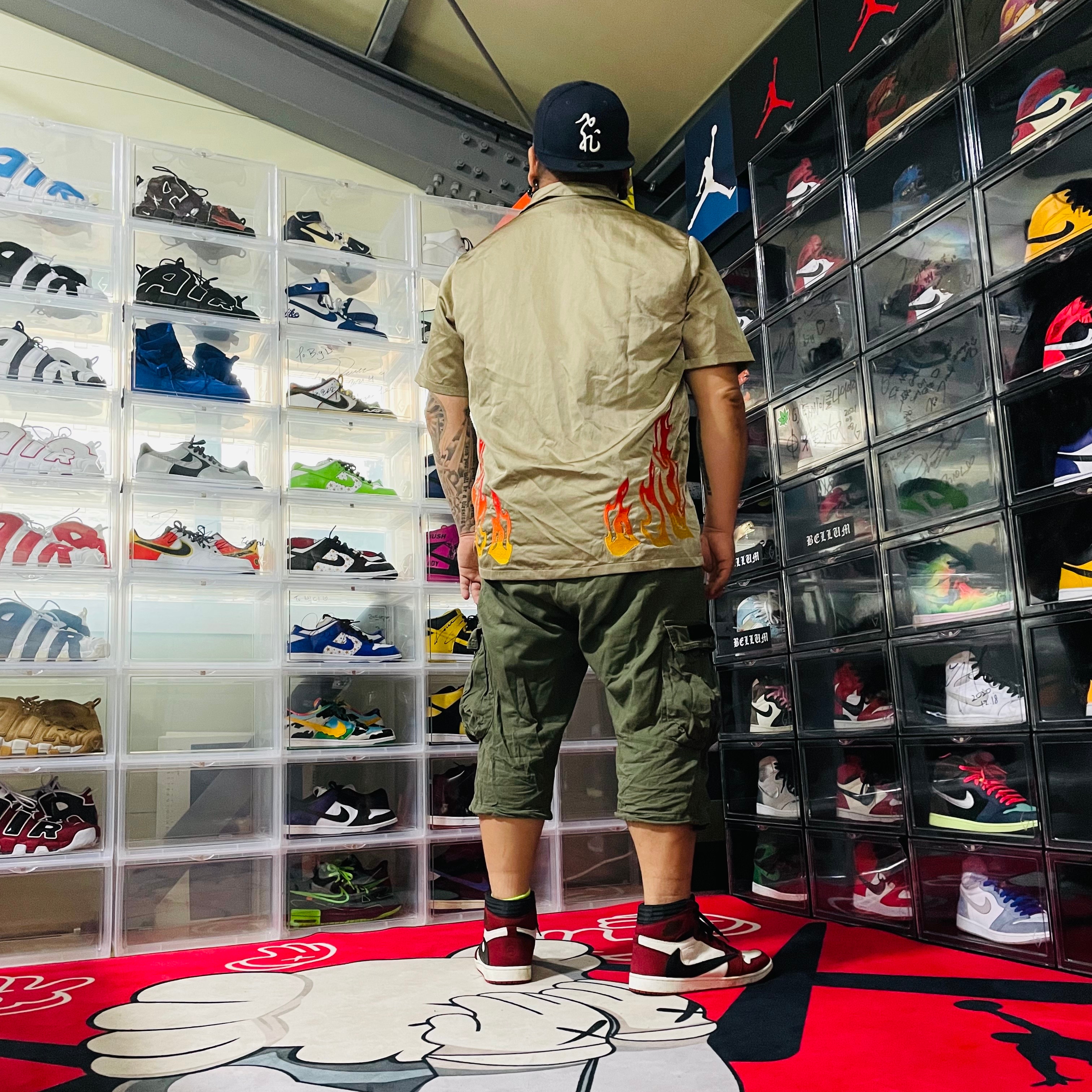 Jordan 1 x Travis Scott Retro High OG SP Mocha, Jordan x Travis Scott Button Down Top - US/EU 착용 스타일 - 2