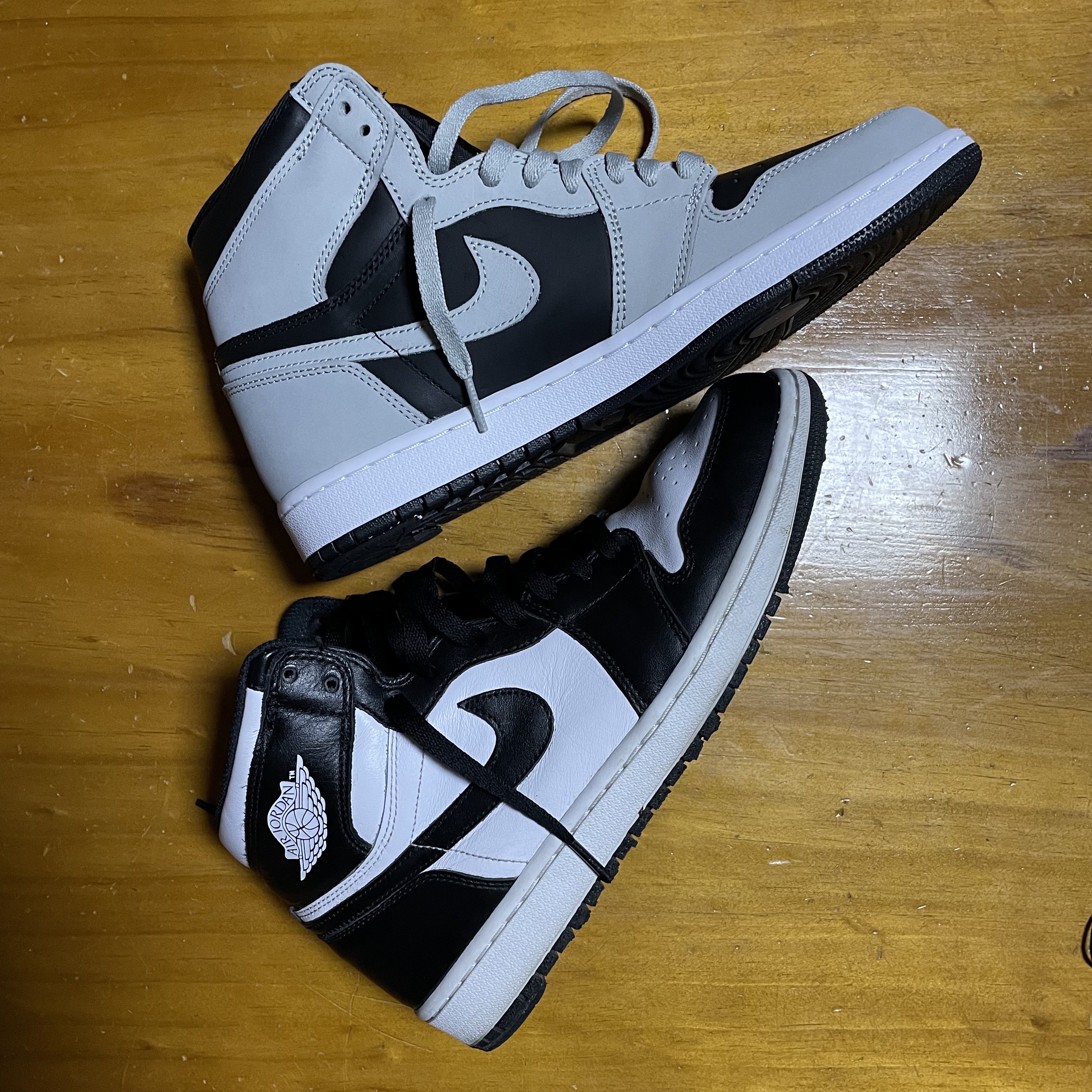 Jordan 1 Retro High OG Black White 2014, Jordan 1 Retro High OG Shadow 2.0 착용 스타일 - 1