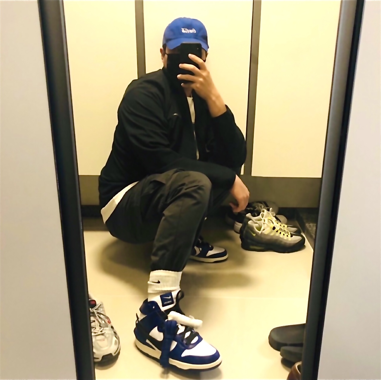 Nike x Ambush Dunk High Deep Royal Blue, Nike Air Max 95 OG Neon Yellow 2020 착용 스타일 - 1