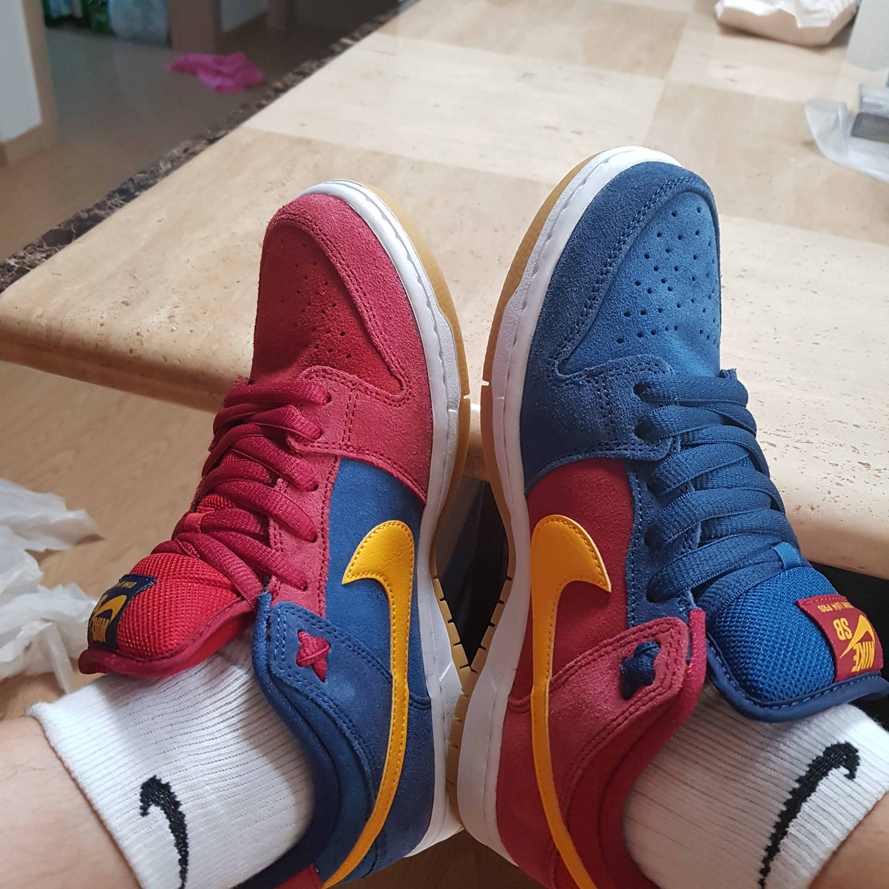 Nike SB Dunk Low Pro Premium Barcelona 착용 스타일 - 1