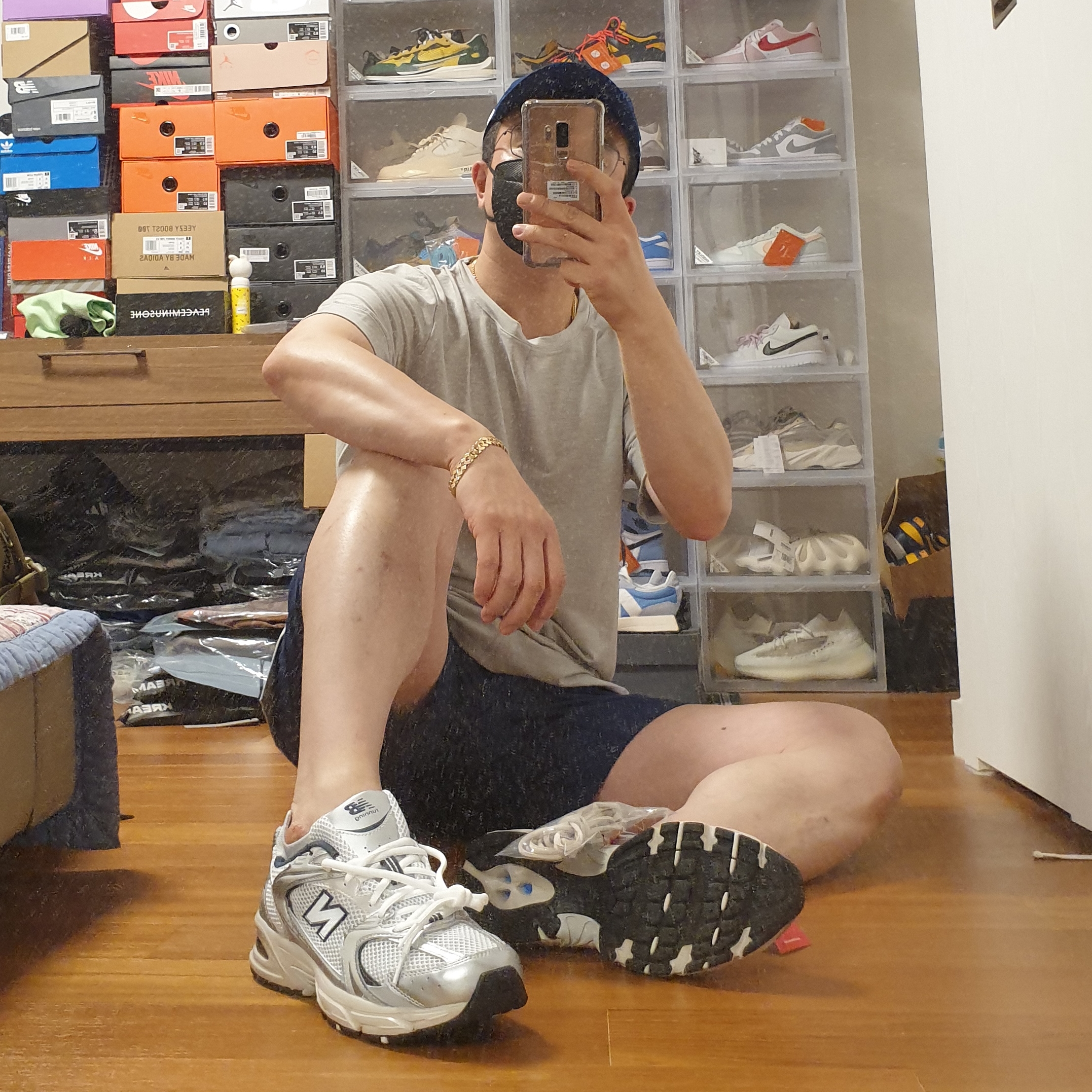 New Balance 530 Steel Grey 착용 스타일 - 4