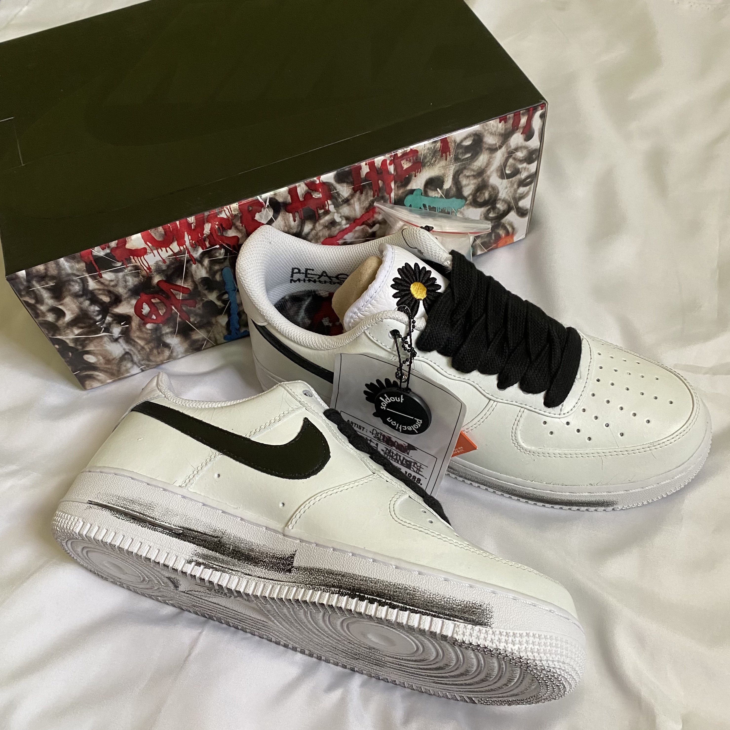 Nike x Peaceminusone Air Force 1 Low Para-Noise 2.0 착용 스타일