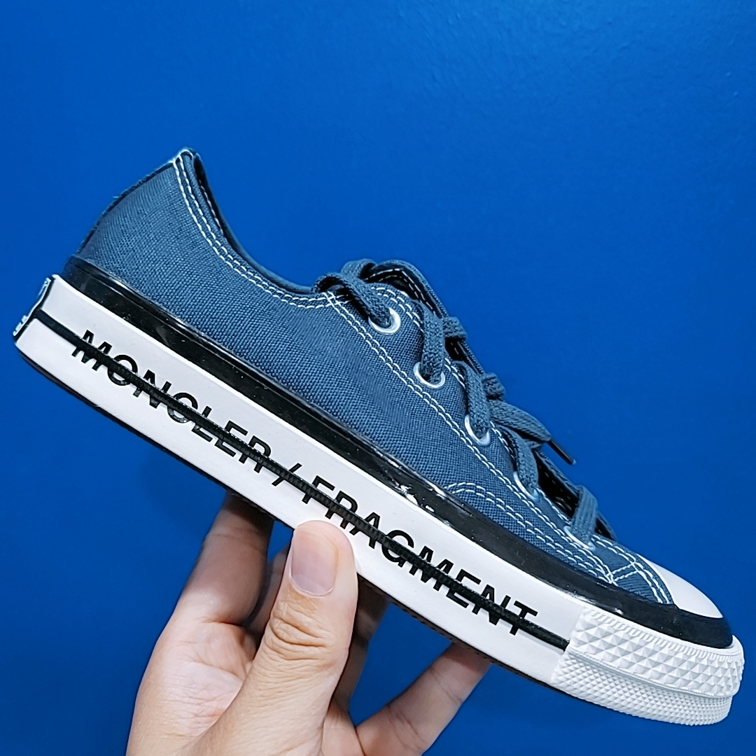 Converse x Moncler x Fragment Chuck 70 Ox Fraylor III Insignia Blue 착용 스타일