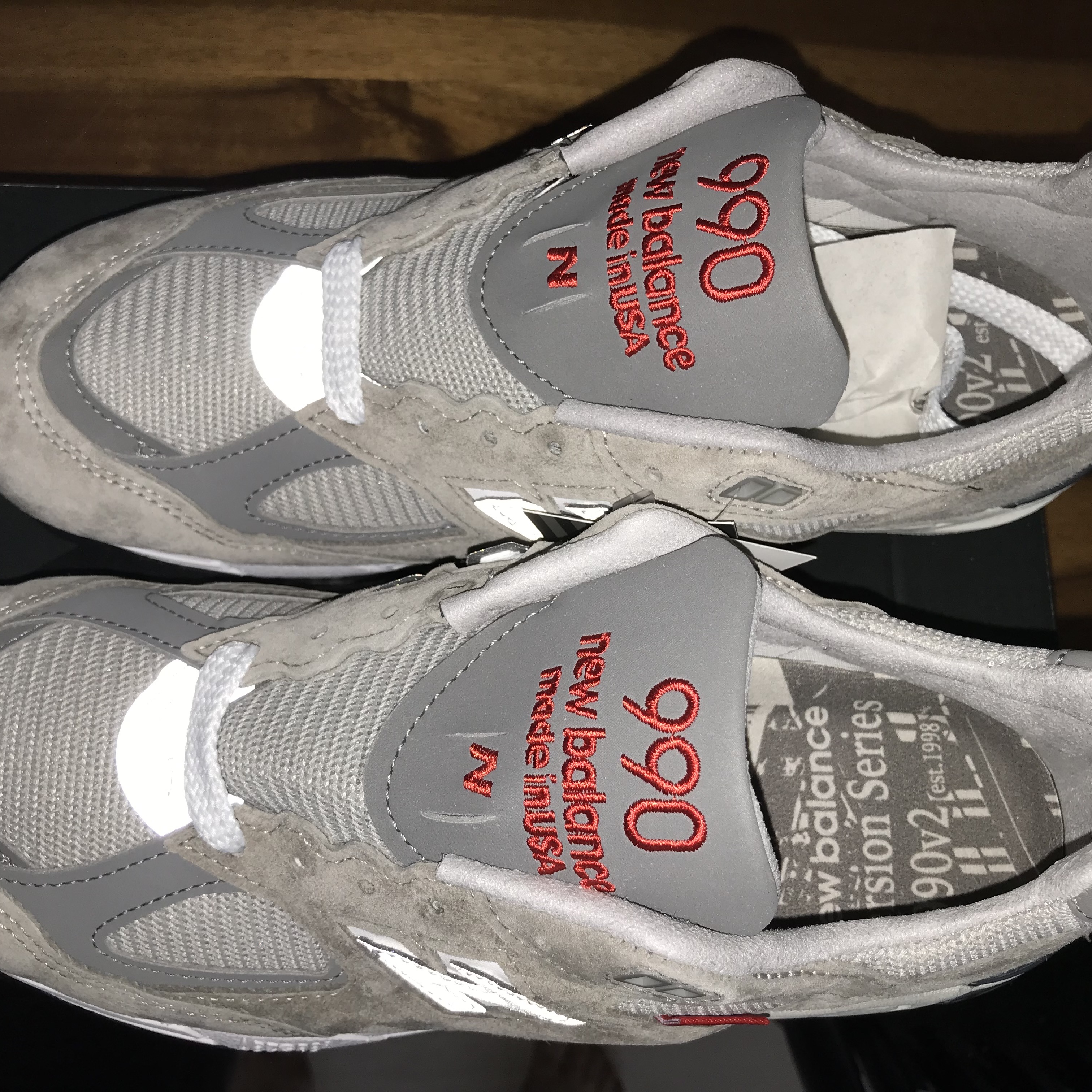 New Balance 990vs2 Made in USA Grey 착용 스타일 - 4