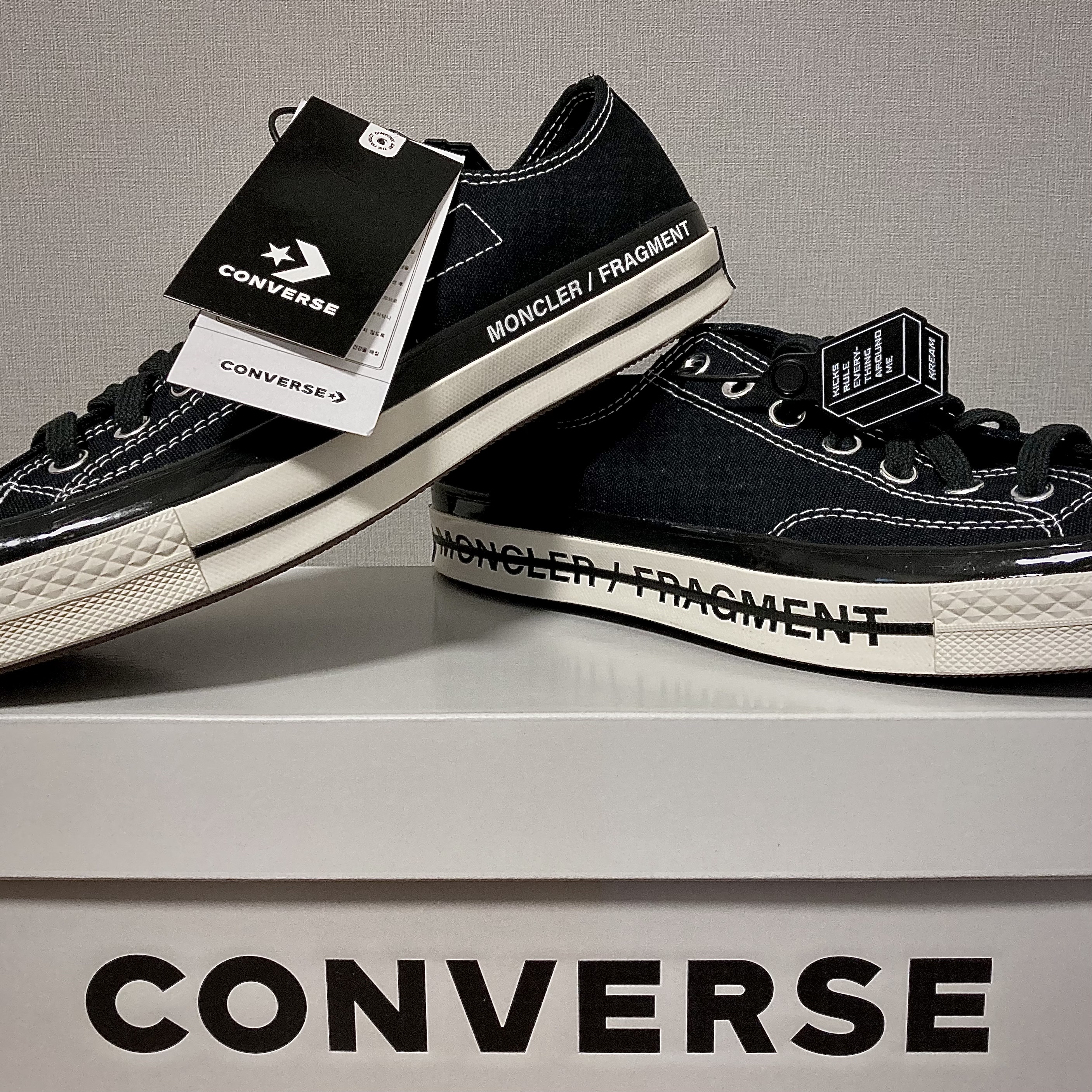 Converse x Moncler x Fragment Chuck 70 Ox Fraylor III Black 착용 스타일 - 1