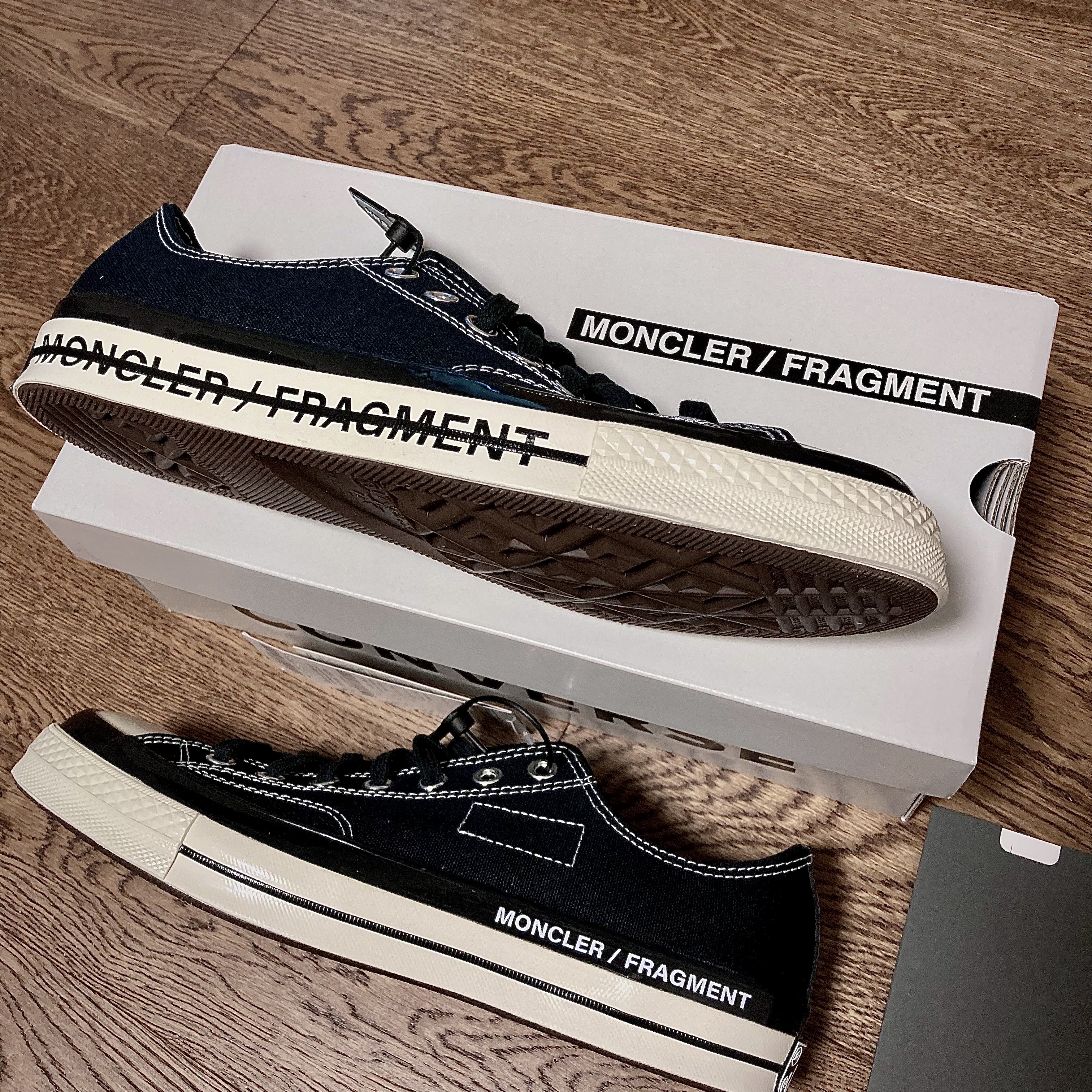 Converse x Moncler x Fragment Chuck 70 Ox Fraylor III Black 착용 스타일 - 3