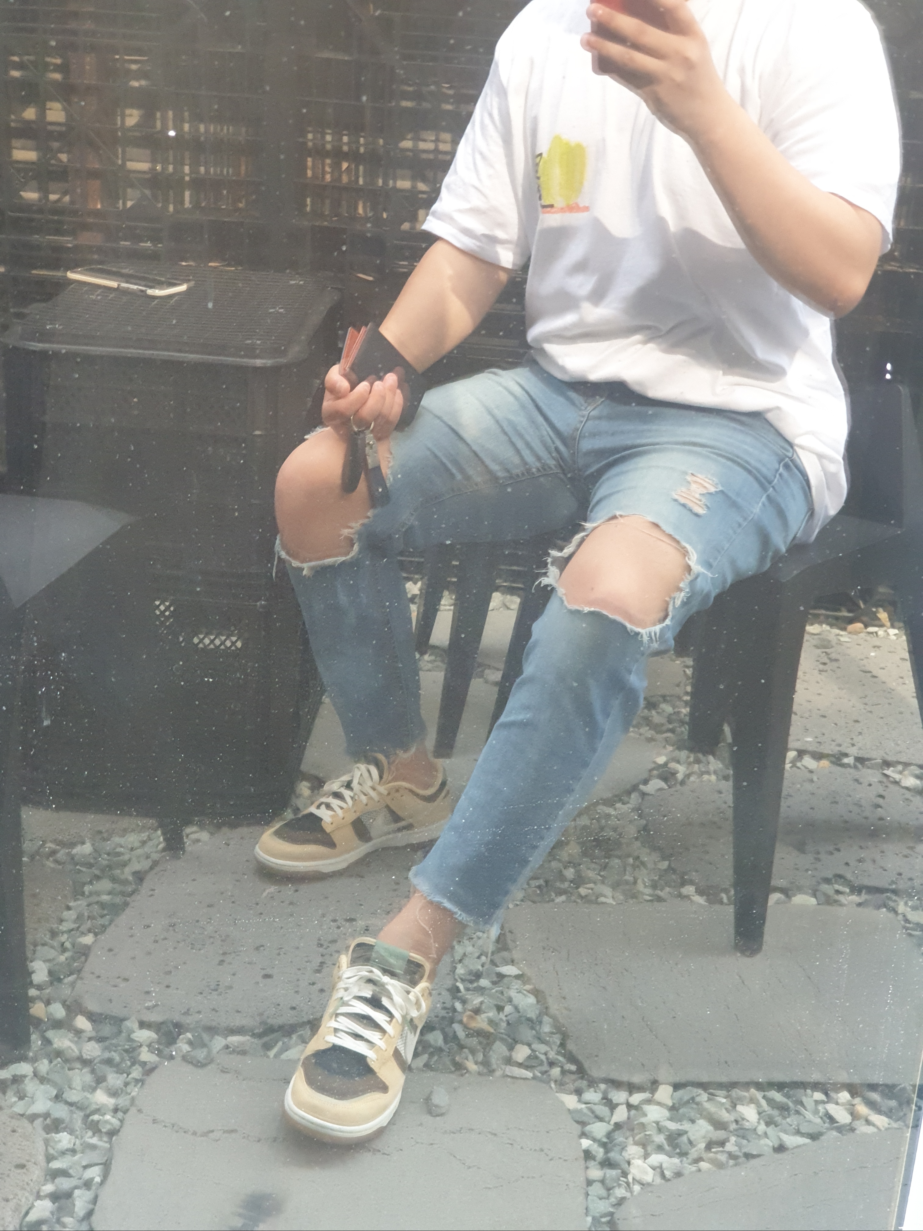 Stussy Desert Bloom T-Shirt White, Nike Dunk Low Rooted In Peace 착용 스타일 - 1