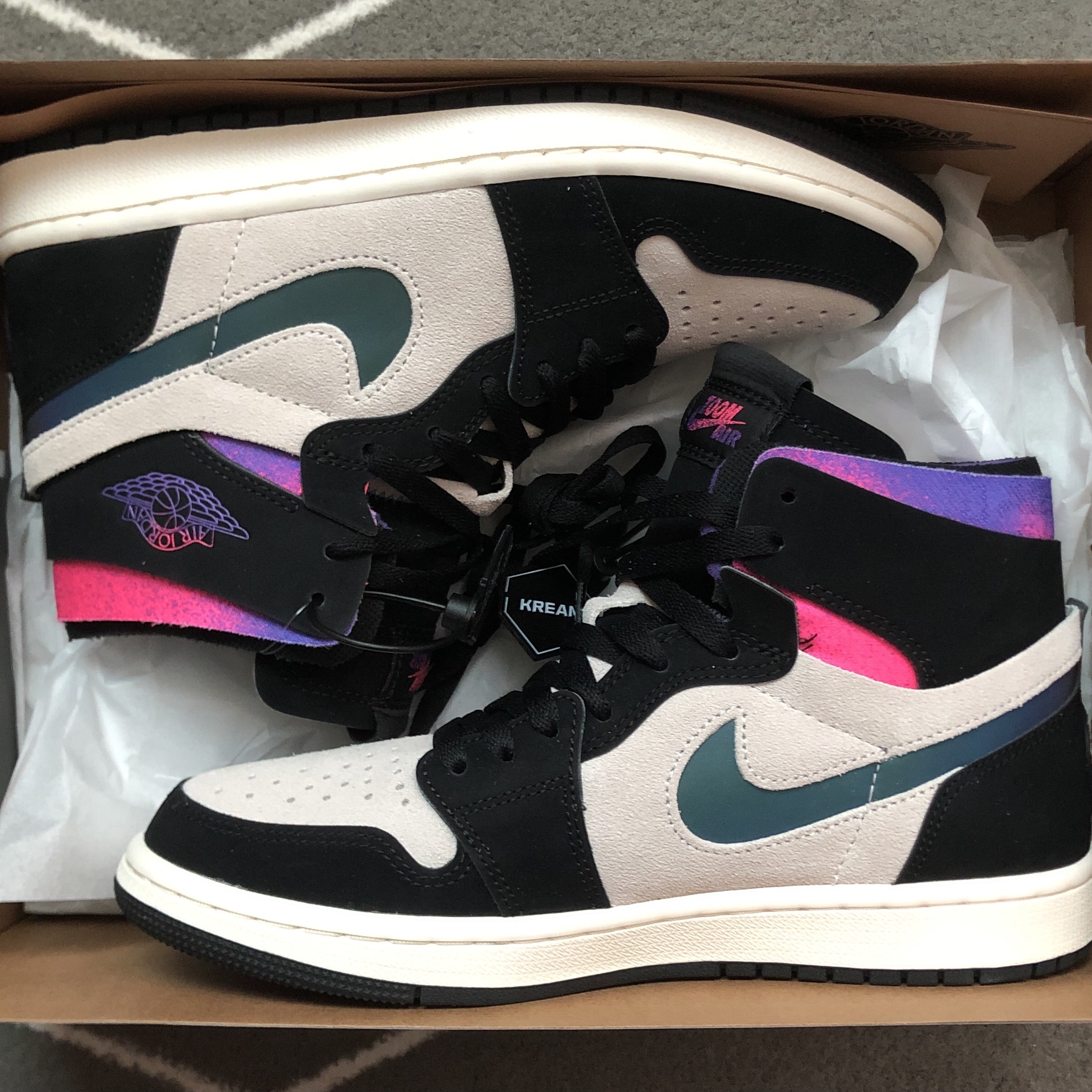 Jordan 1 x Paris Saint-Germain Zoom Air CMFT 착용 스타일 - 2