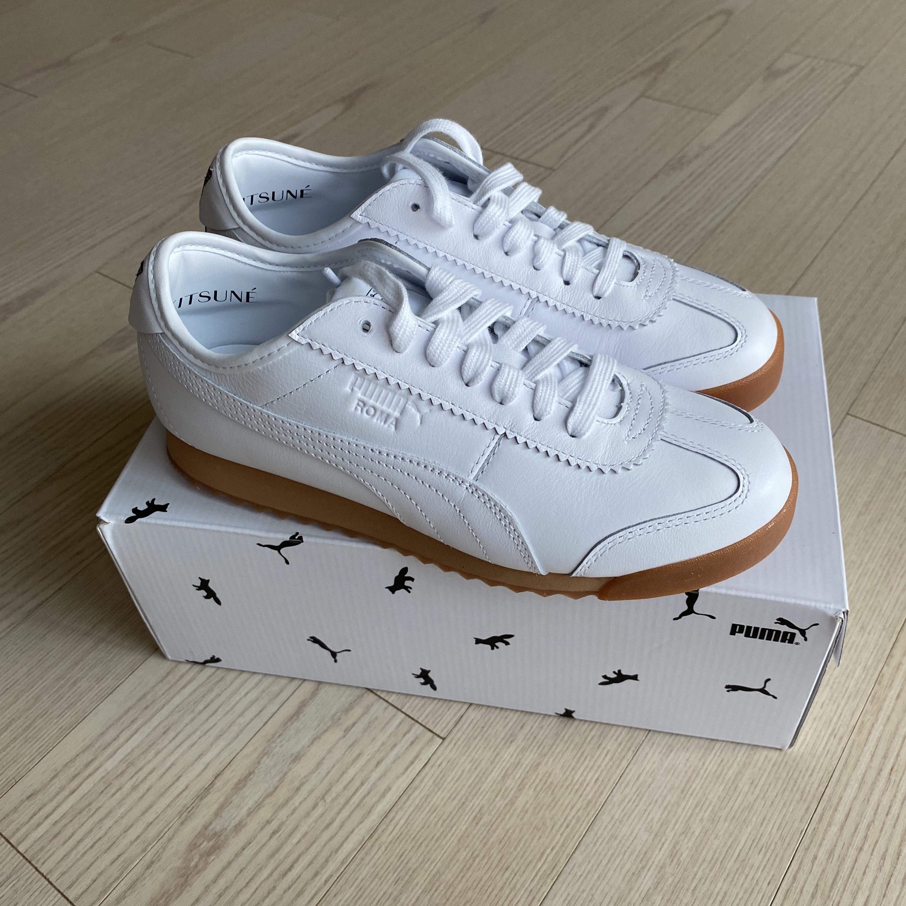 Puma x Maison Kitsune Roma White 착용 스타일 - 3