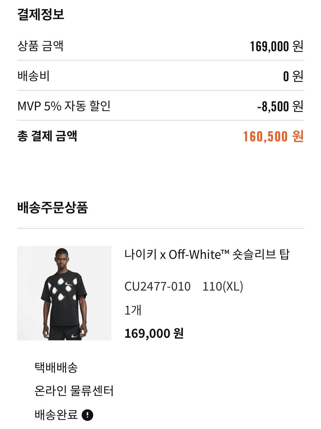 Nike x Off-White NRG Short Sleeve T-Shirt Black 착용 스타일 - 5