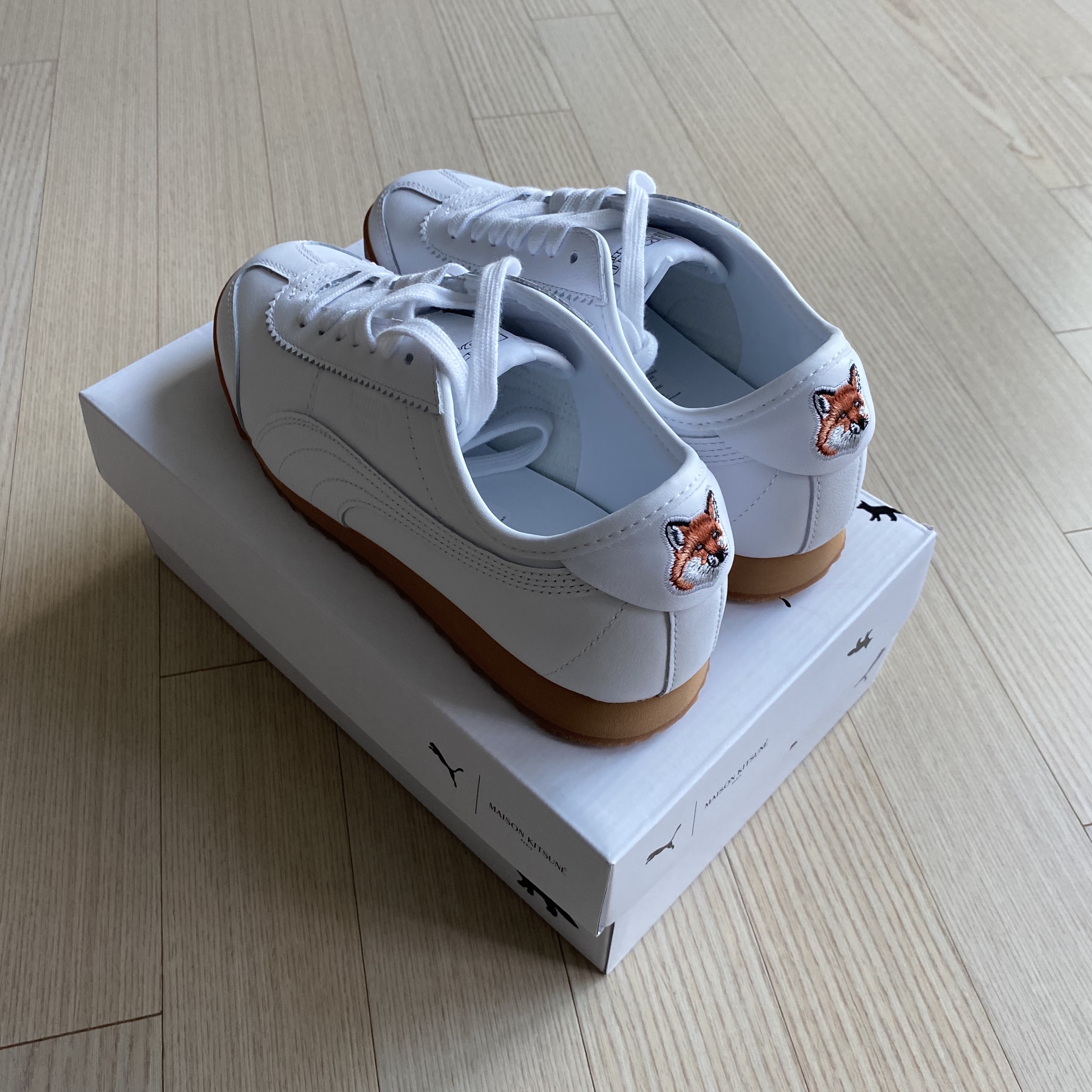 Puma x Maison Kitsune Roma White 착용 스타일 - 2