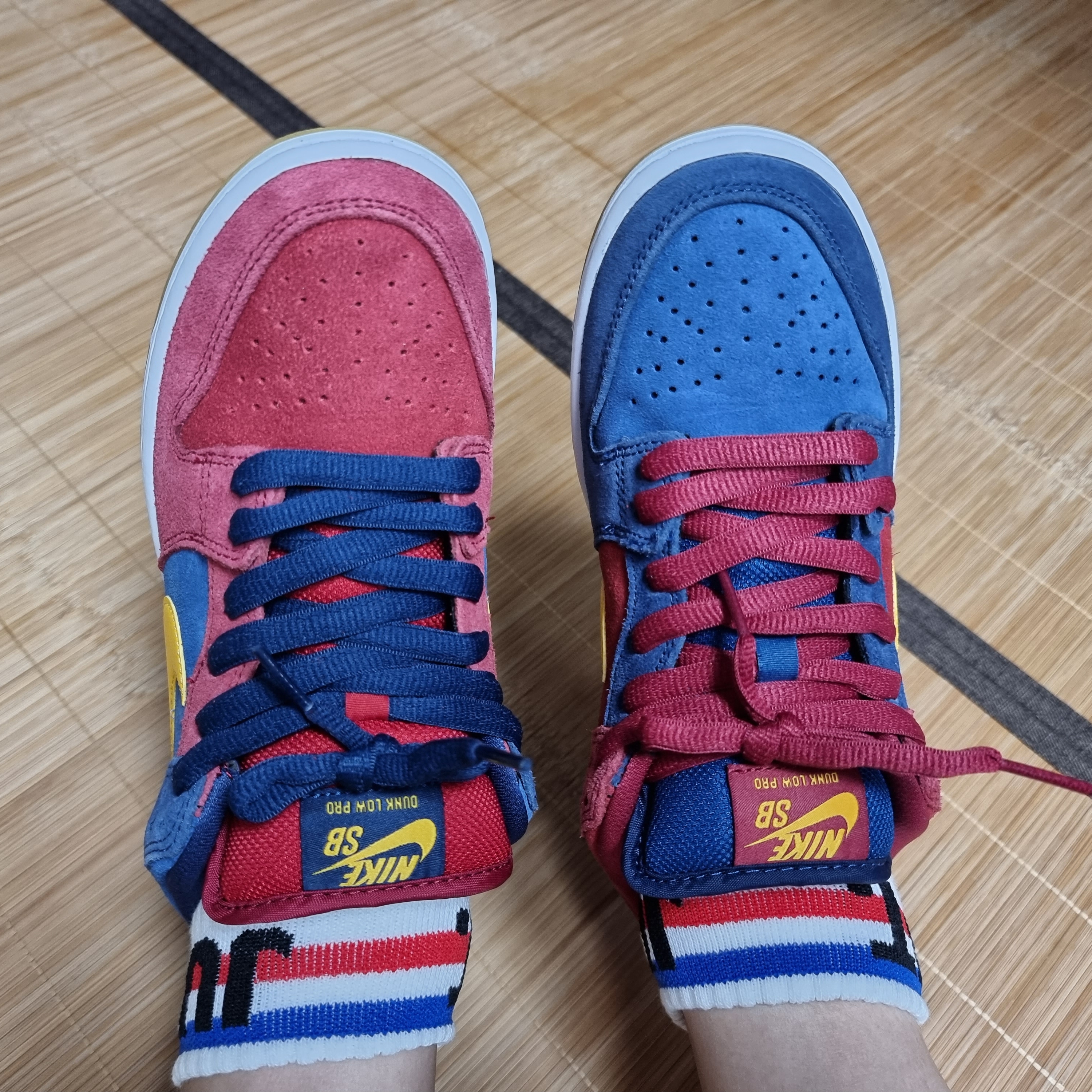 Nike SB Dunk Low Pro Premium Barcelona 착용 스타일 - 5