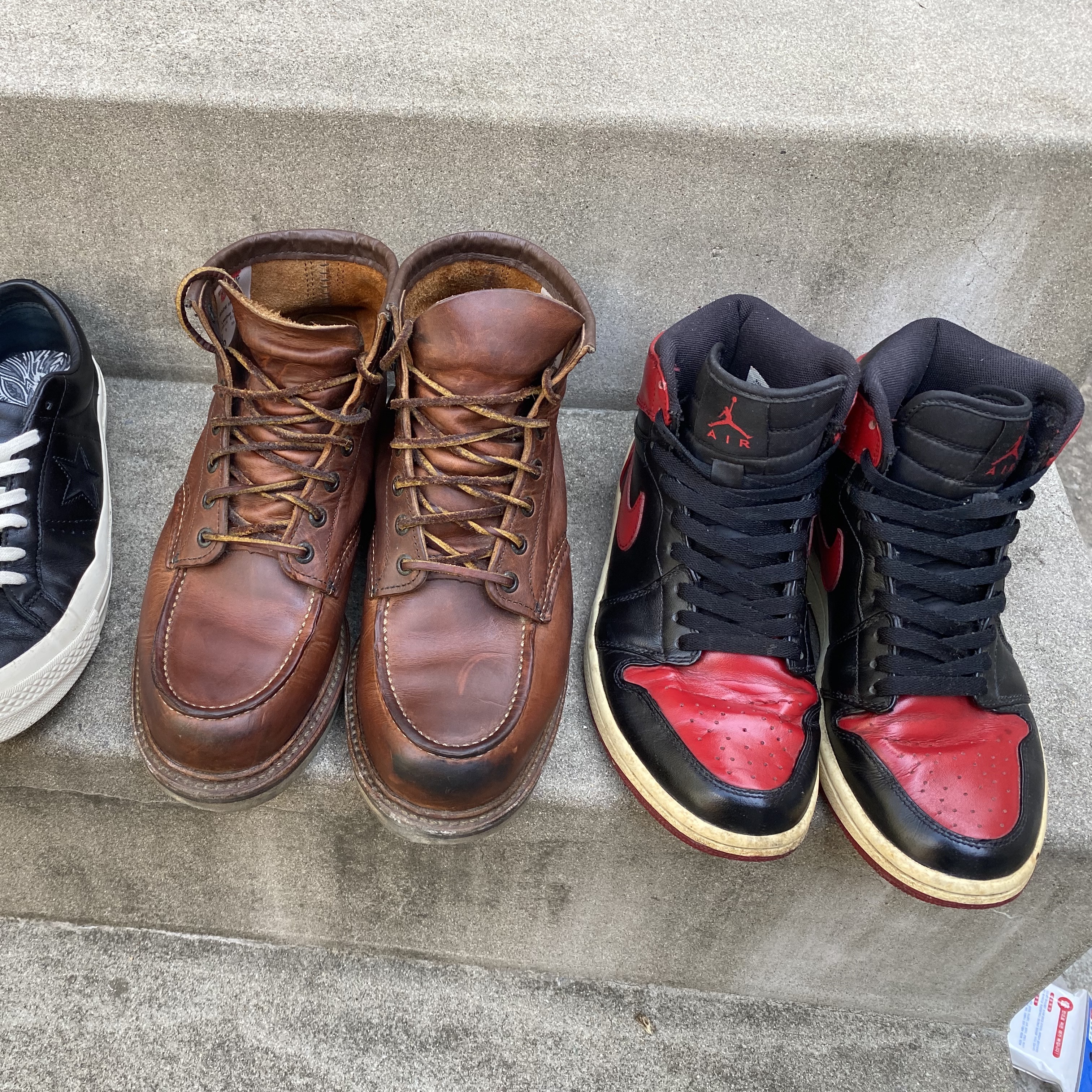 Jordan 1 DMP One 60 Pts, Converse One Star Ox Leather Black 착용 스타일