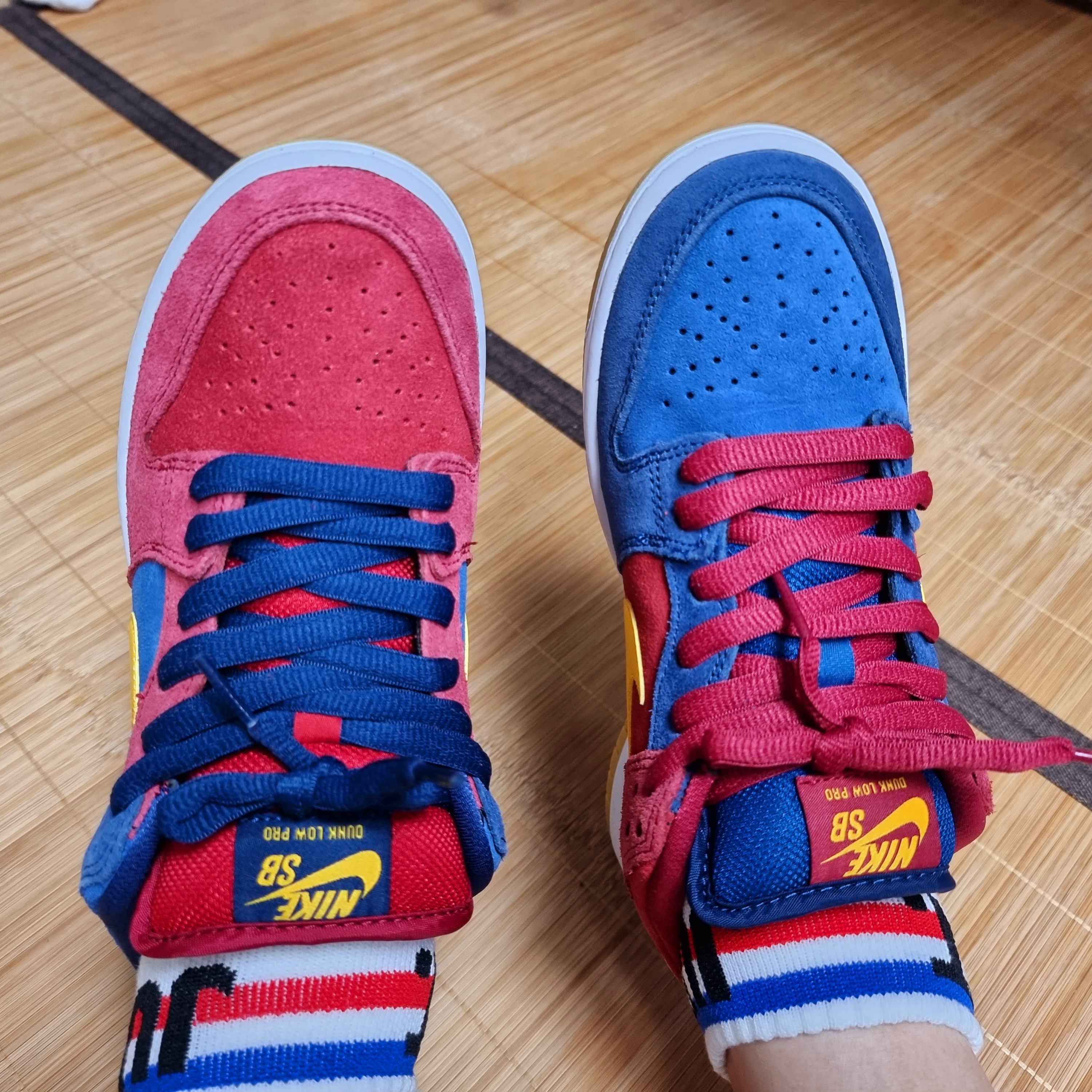 Nike SB Dunk Low Pro Premium Barcelona 착용 스타일 - 1
