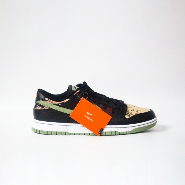Nike Dunk Low SE Black Multi Camo 착용 스타일 - 1