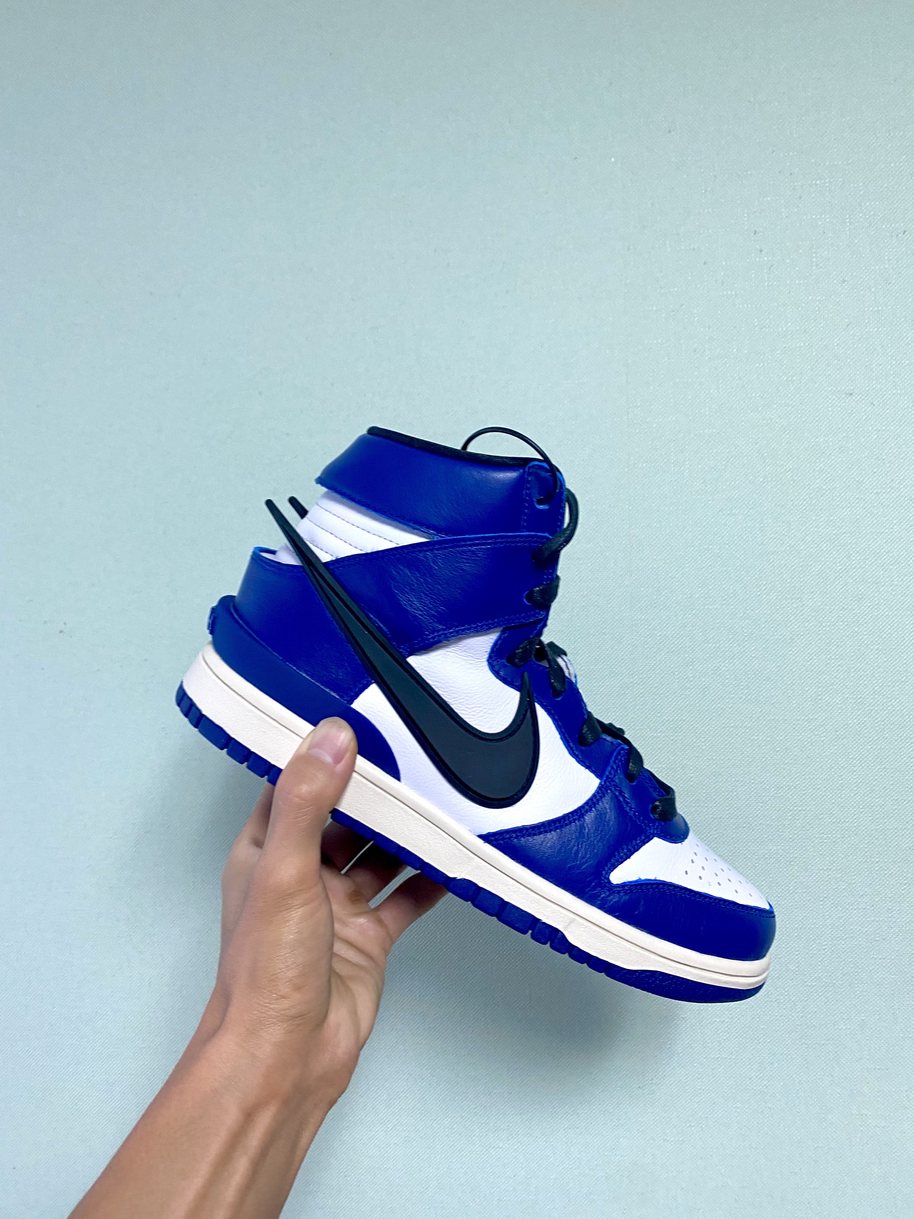 Nike x Ambush Dunk High Deep Royal Blue 착용 스타일