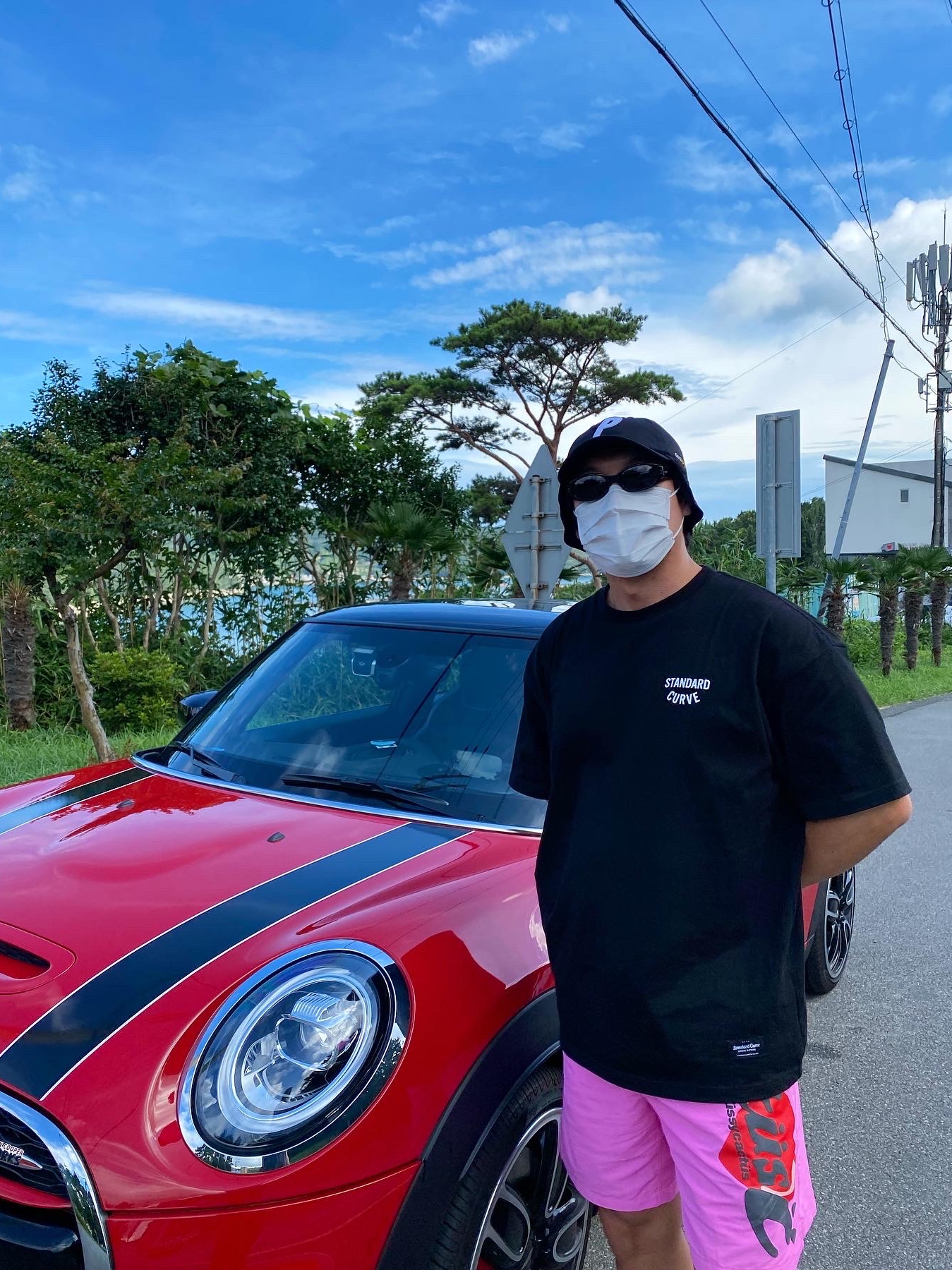 Palace Cordura Safari 6-Panel Black - 21SS, Stussy x Cactus Plant Flea Market Shorts Pink 착용 스타일 - 5