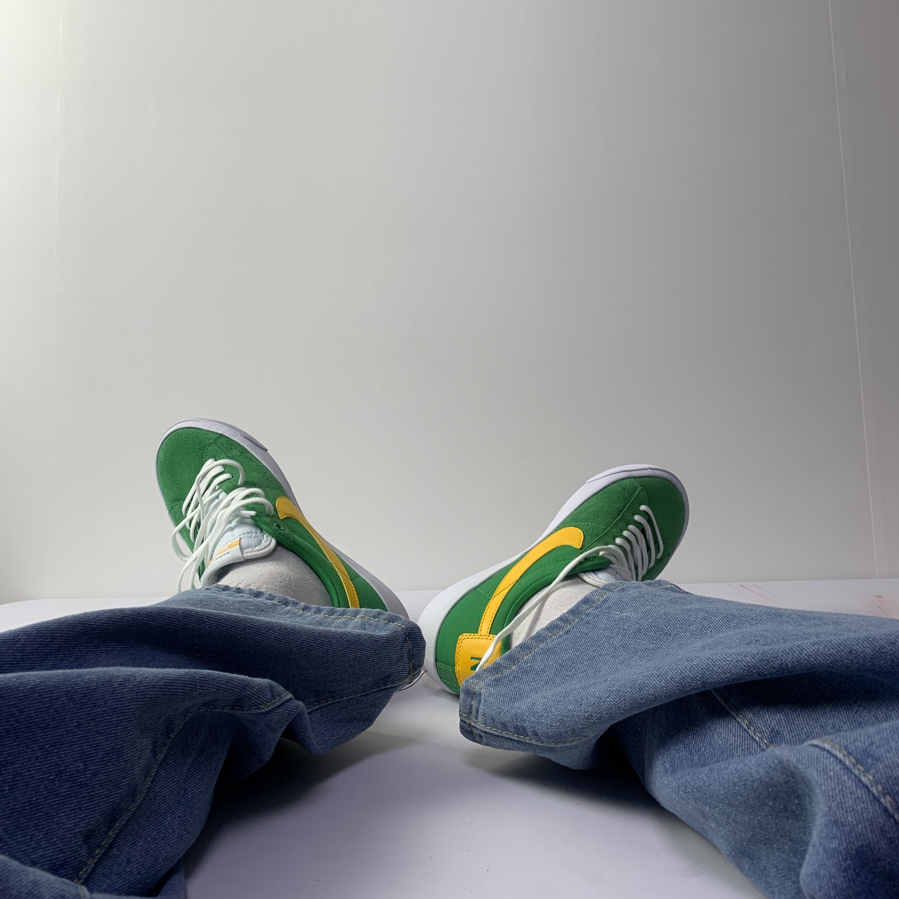 Nike SB Zoom Blazer Low Pro GT Lucky Green 착용 스타일