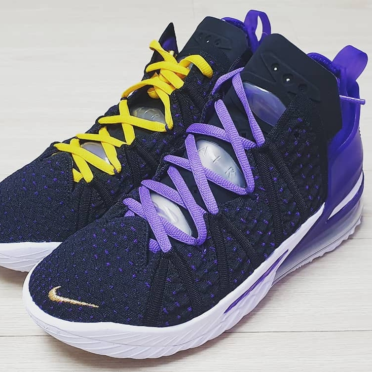Nike LeBron 18 Lakers 착용 스타일 - 5