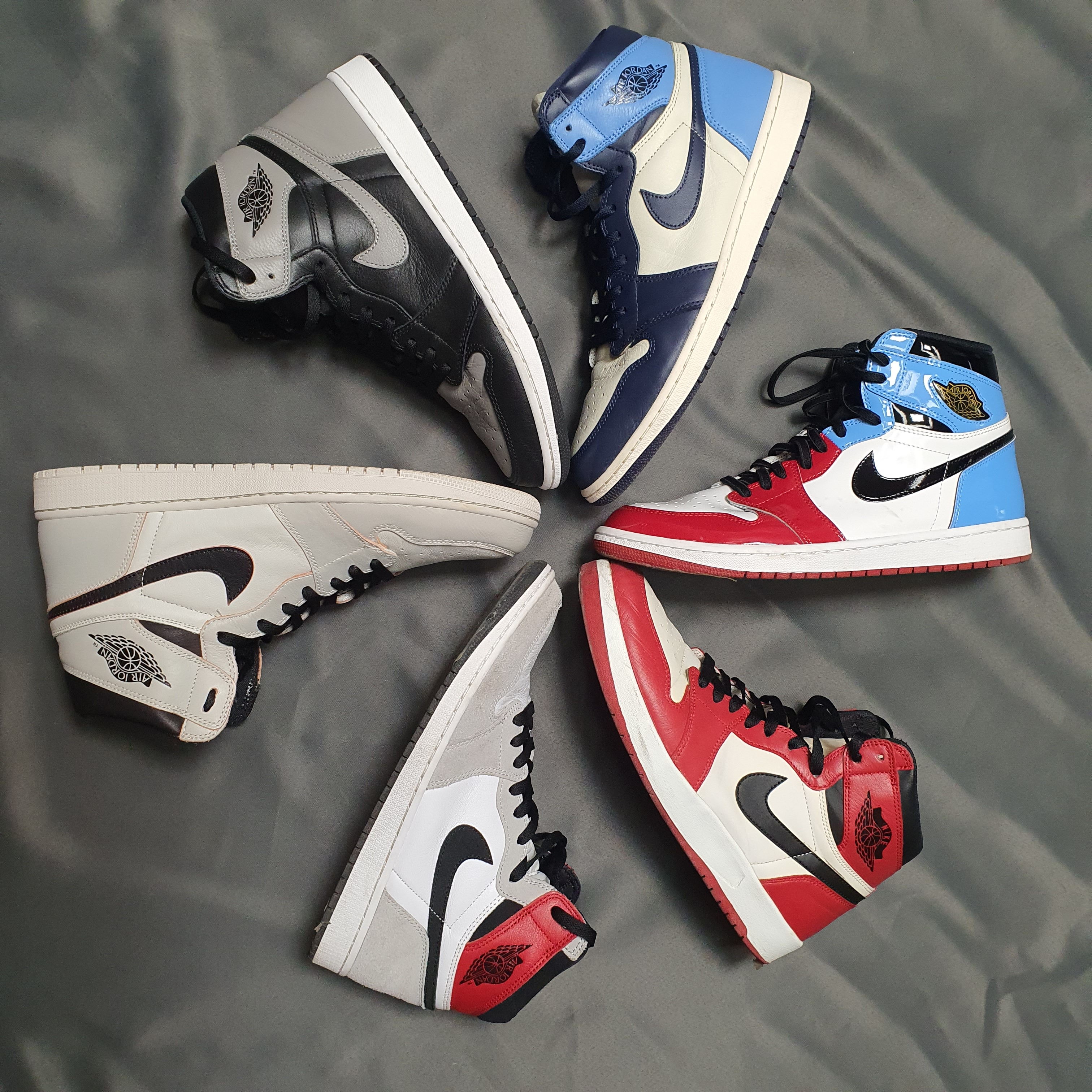 Jordan 1 Retro High OG Light Smoke Grey, Jordan 1.5 Retro Chicago 2015 착용 스타일