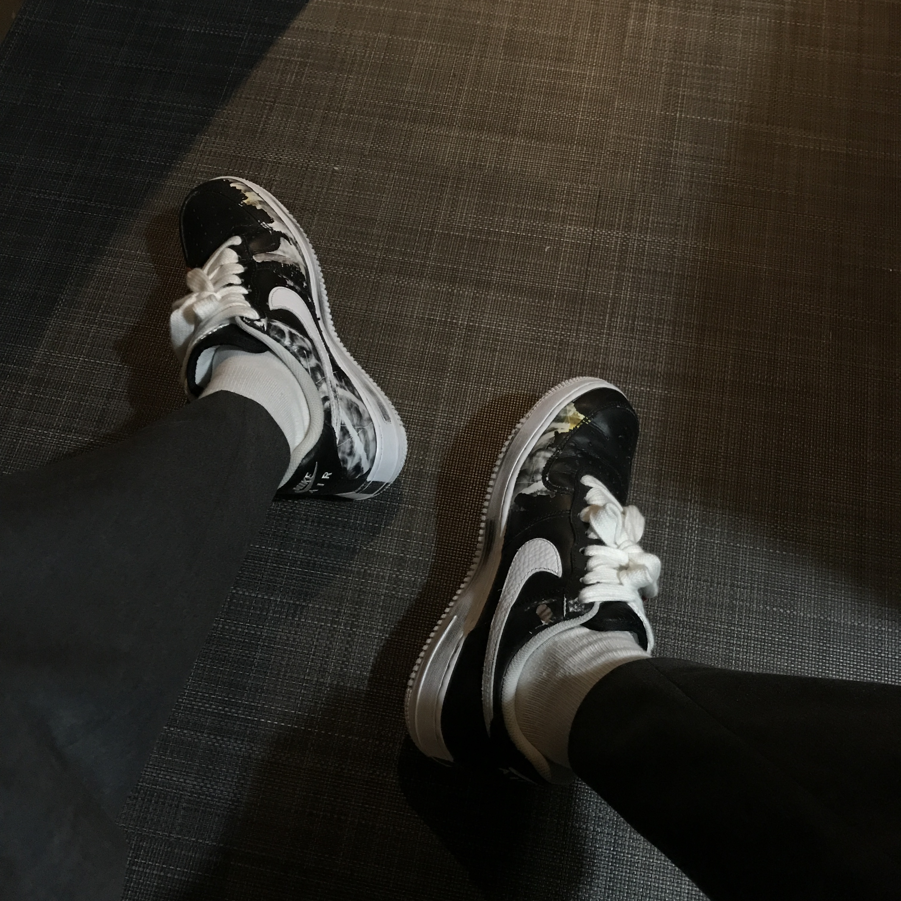 Nike x Peaceminusone Air Force 1 Low Para-Noise 착용 스타일