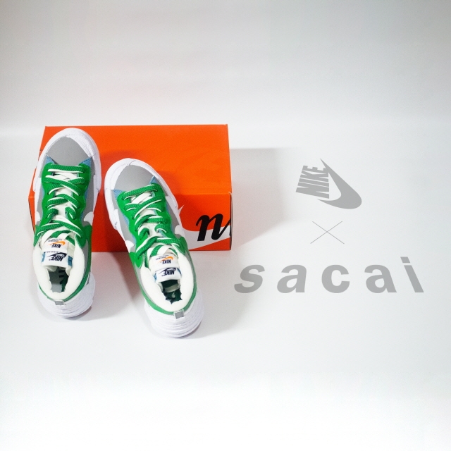 Nike x Sacai Blazer Low Classic Green 착용 스타일 - 3
