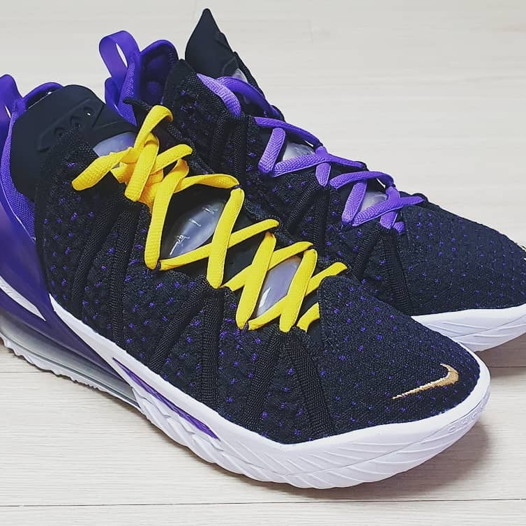 Nike LeBron 18 Lakers 착용 스타일 - 4