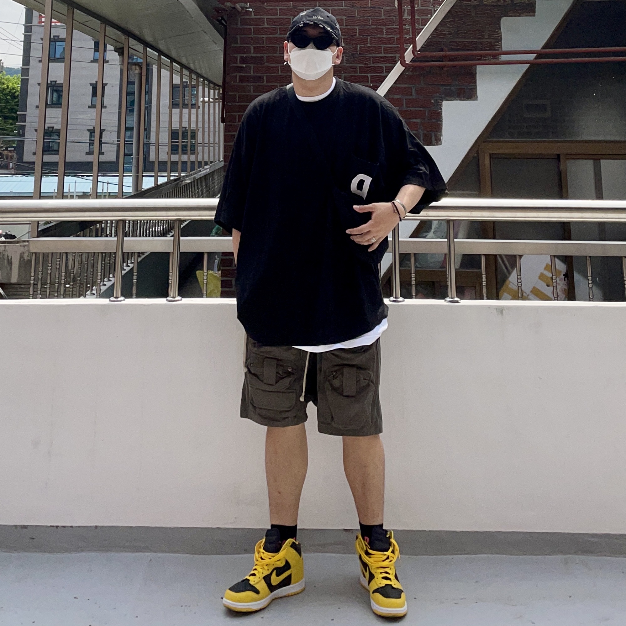 Nike Dunk High SP Varsity Maize 착용 스타일