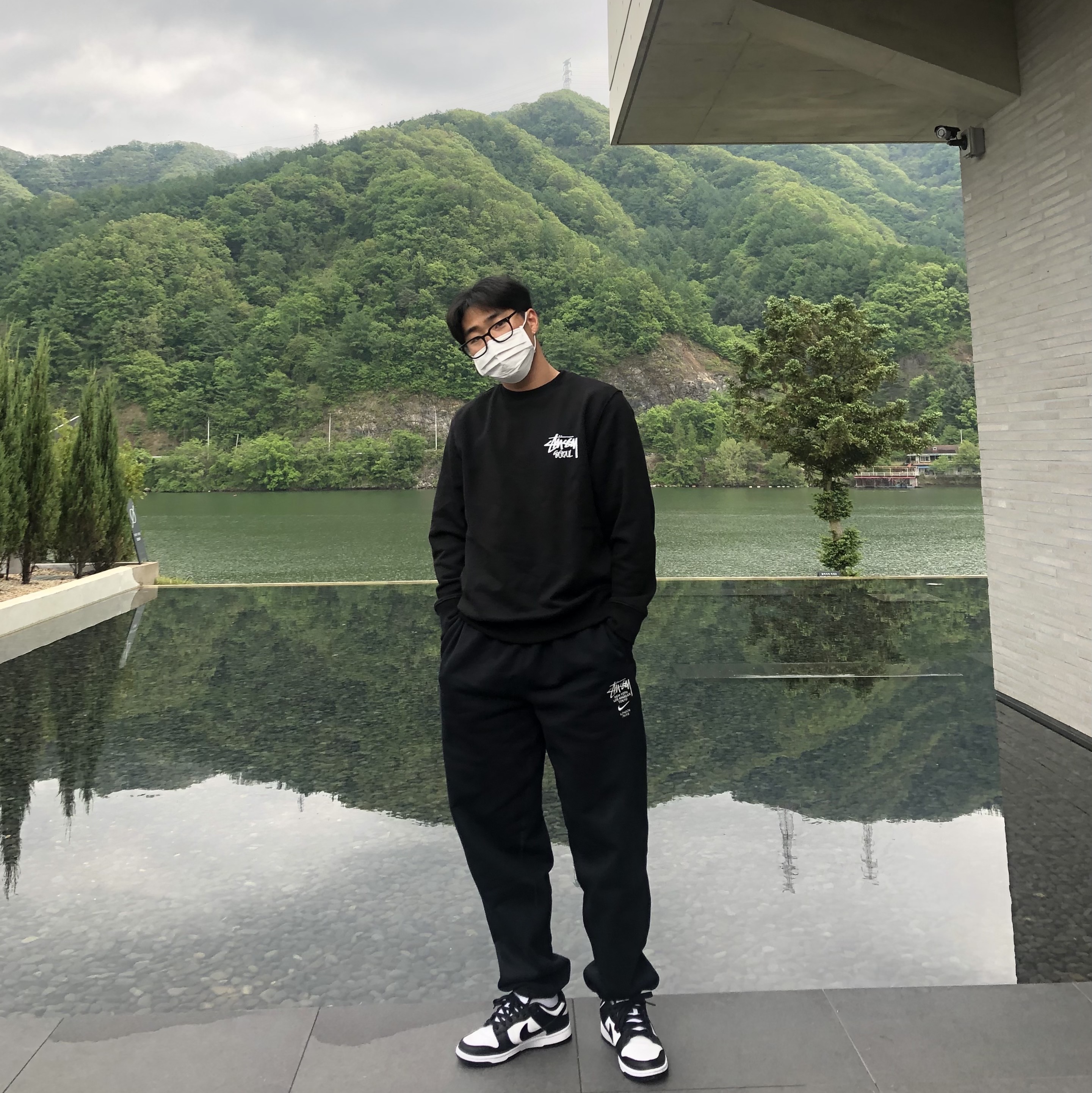 Nike Dunk Low Retro Black, Nike x Stussy NRG ZR Fleece Pants Black - US/EU 착용 스타일