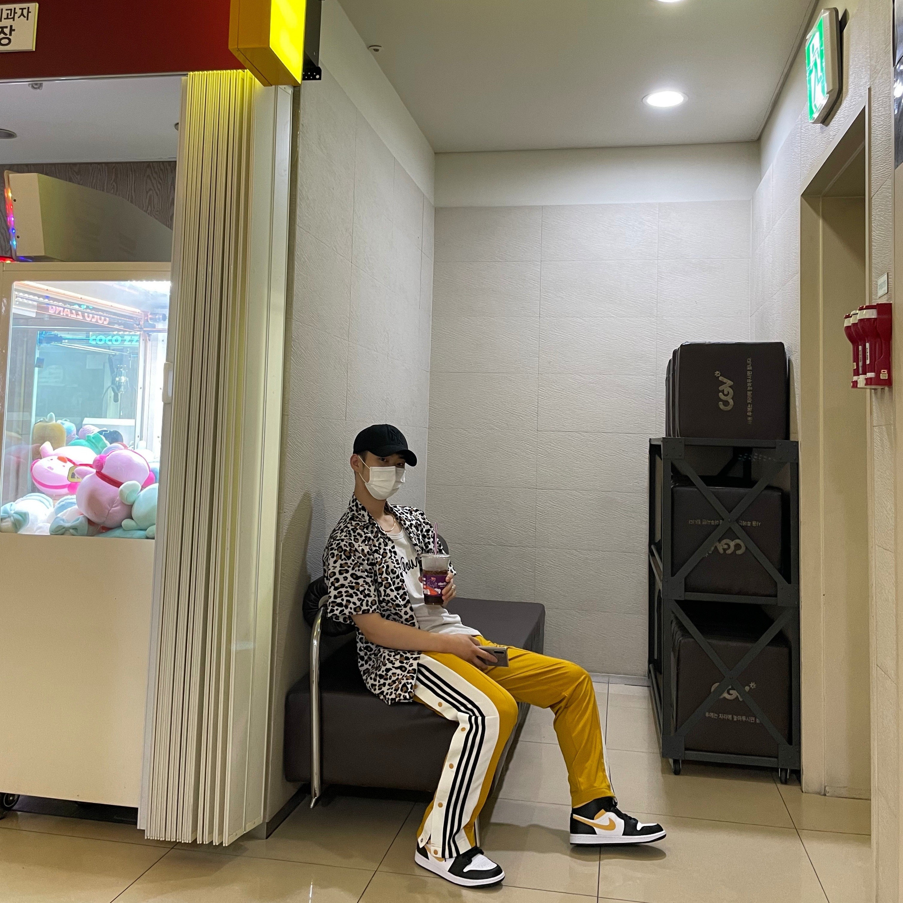 Jordan 1 Mid Pollen 착용 스타일 - 2