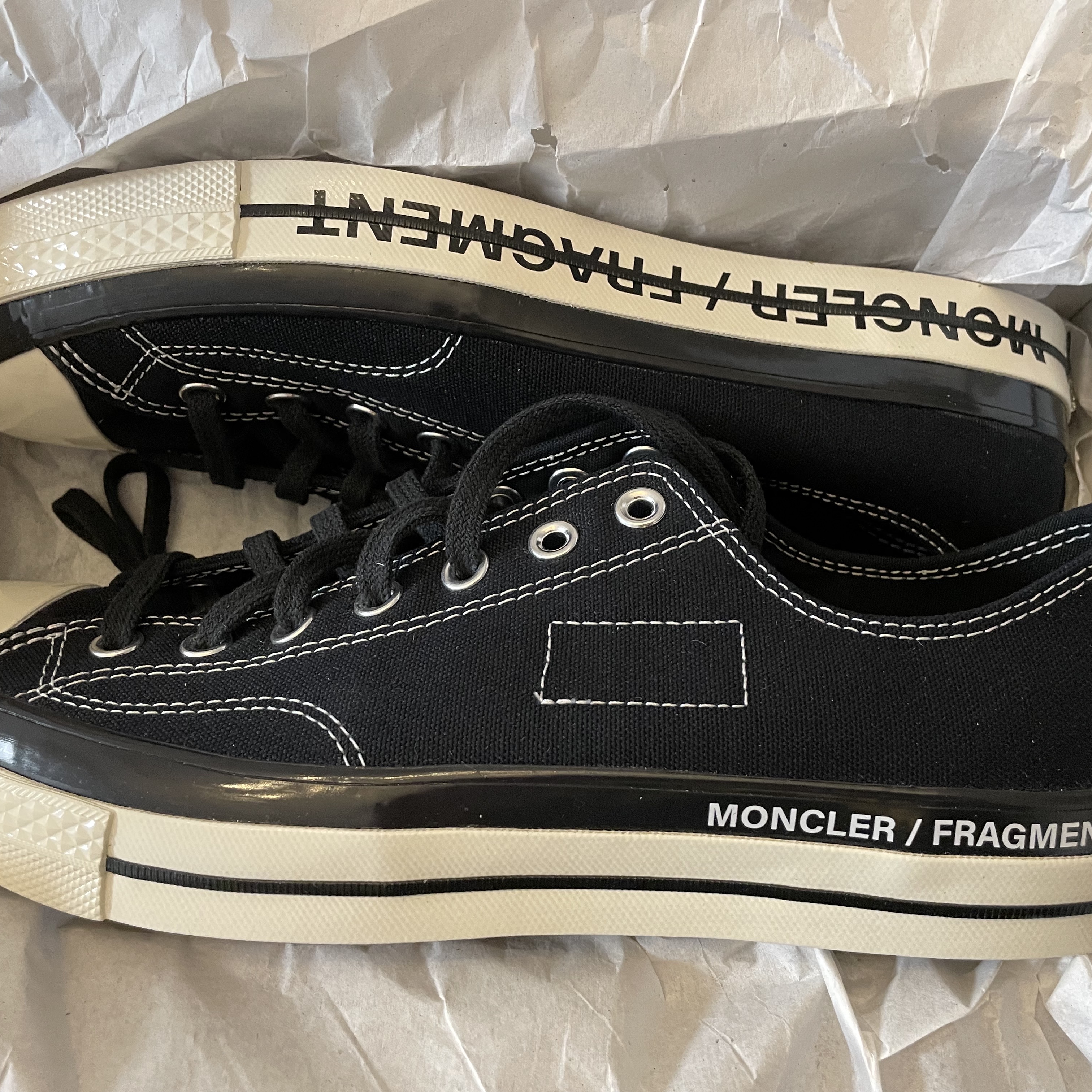 Converse x Moncler x Fragment Chuck 70 Ox Fraylor III Black 착용 스타일 - 1