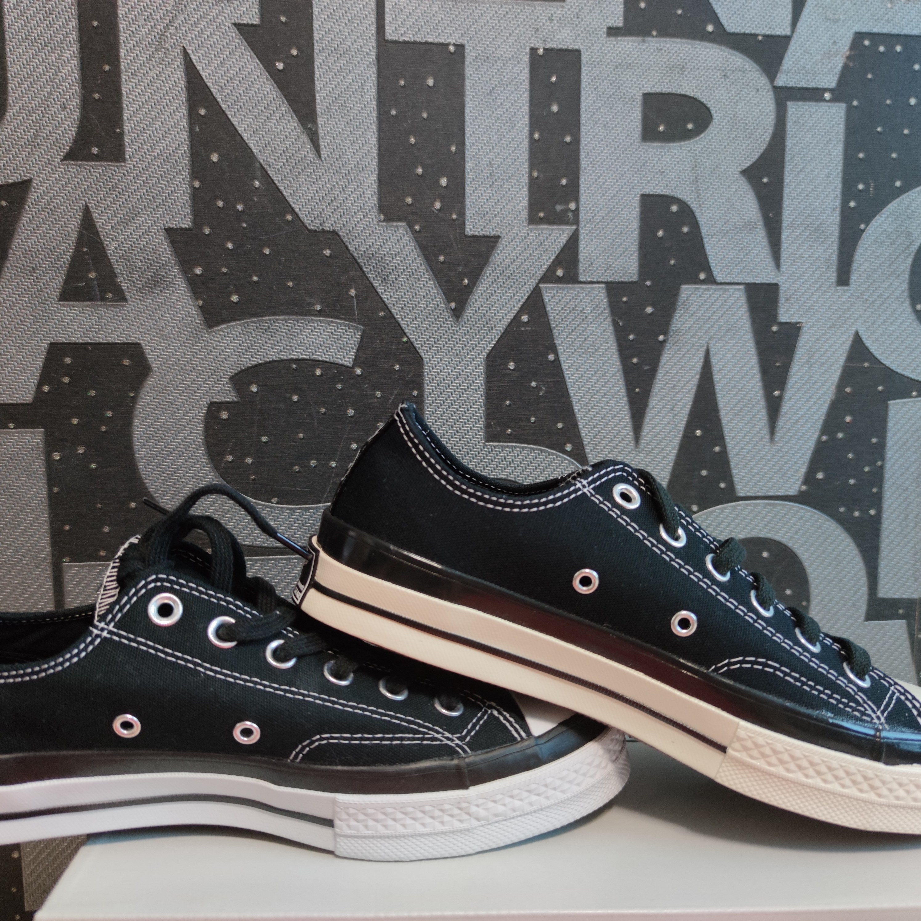 Converse x Moncler x Fragment Chuck 70 Ox Fraylor III Black, Converse x Moncler x Fragment Chuck 70 Ox Black 착용 스타일 - 4