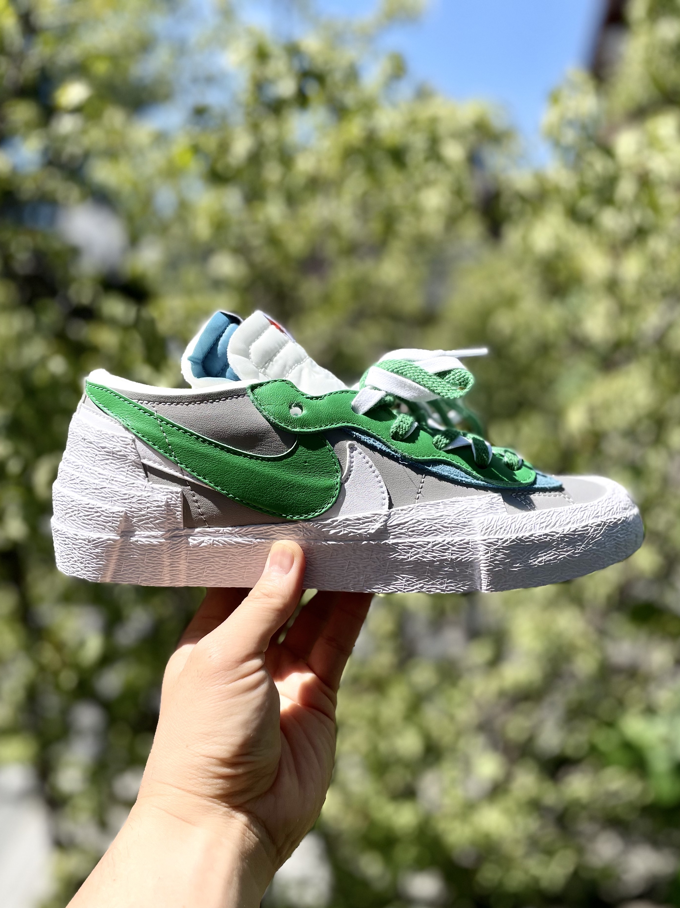 Nike x Sacai Blazer Low Classic Green 착용 스타일