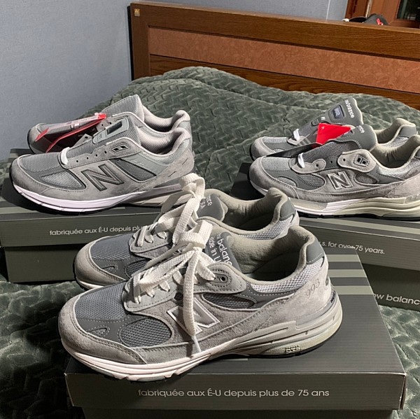 New Balance 990v5 Made in USA Grey - D Standard, New Balance 993 Made in USA Grey - D Standard 착용 스타일