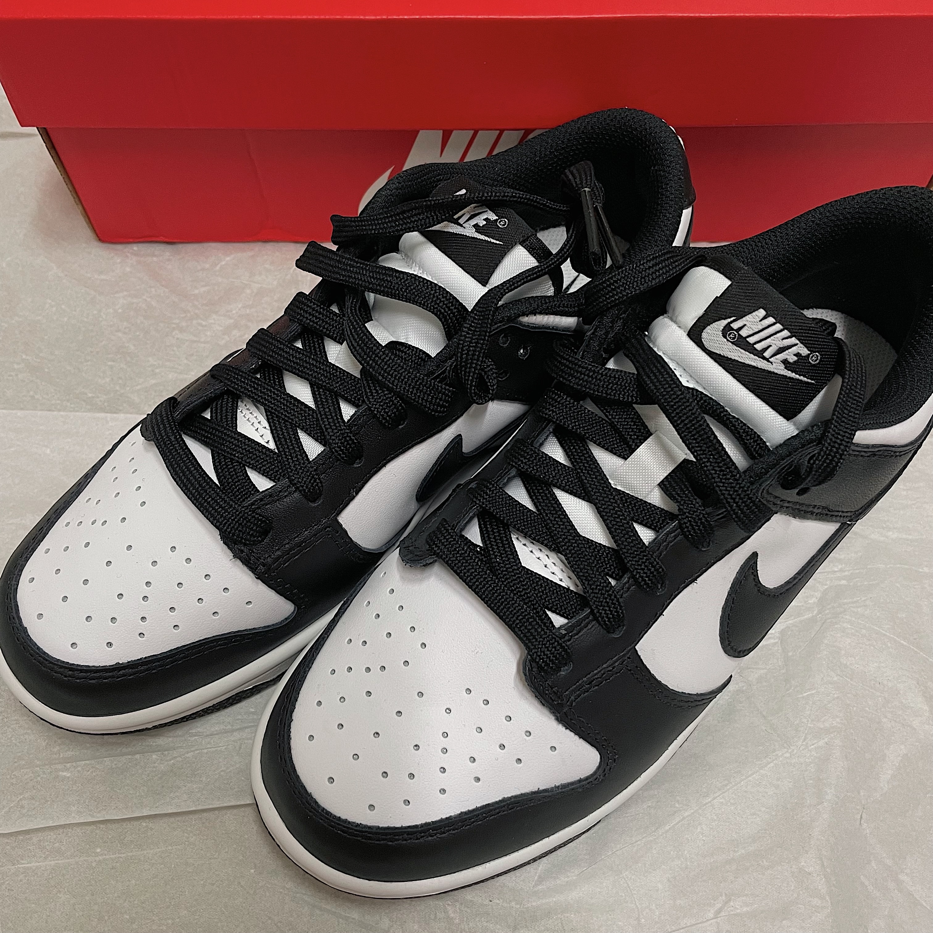 Nike Dunk Low Retro Black, (W) Nike Dunk Low Black 착용 스타일 - 4
