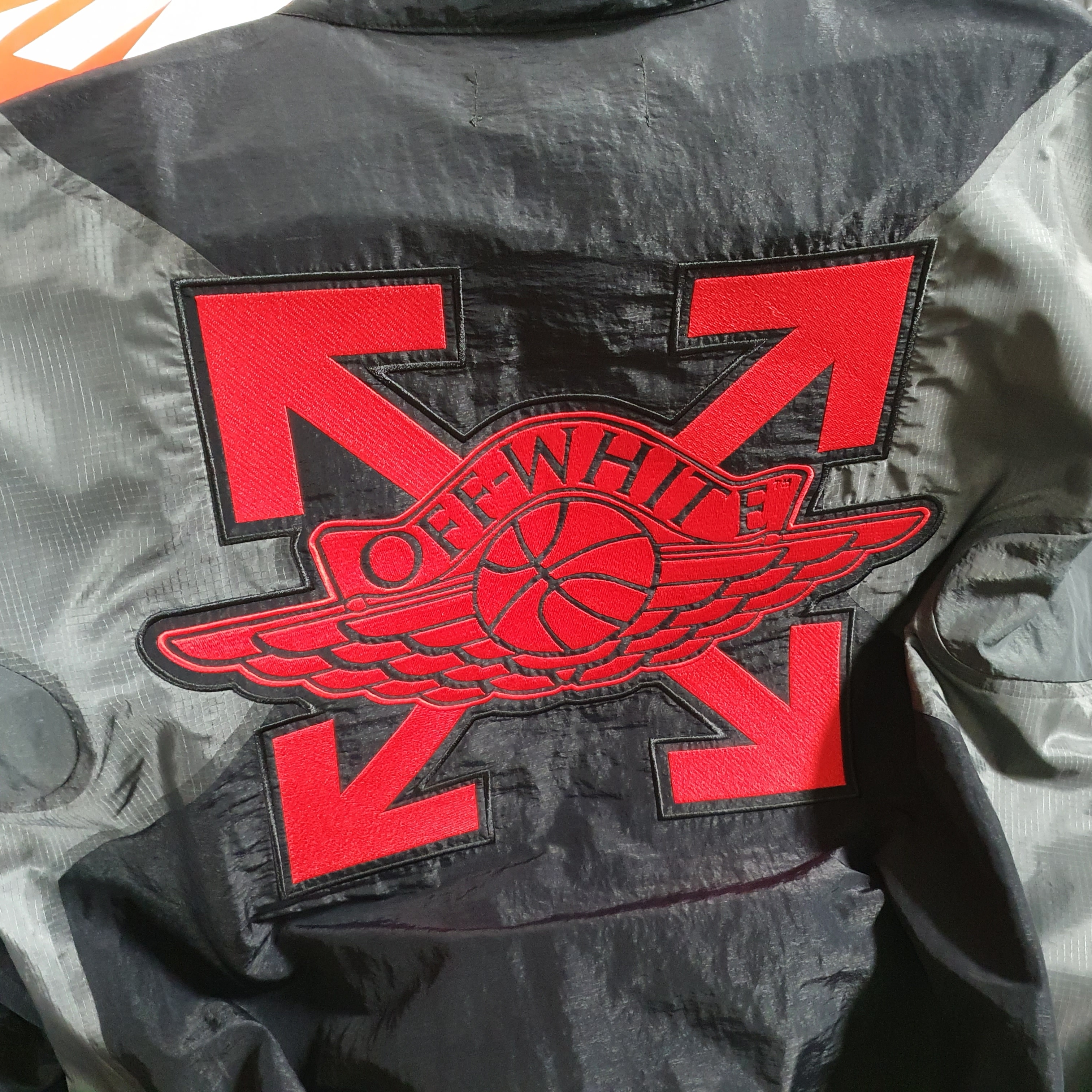 Jordan x Off-White Woven Jacket Black - US/EU 착용 스타일