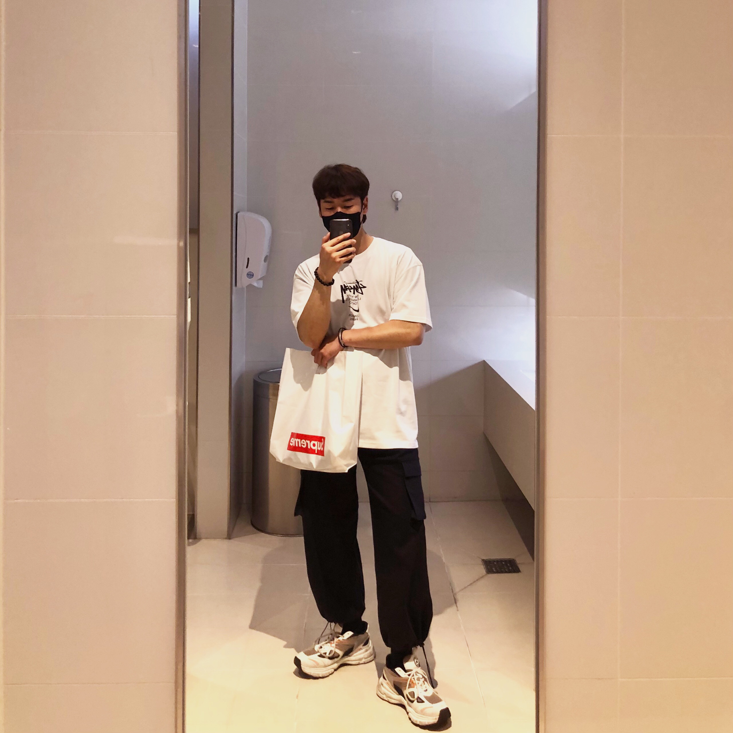 Nike x Stussy WT T-Shirt White - US/EU 착용 스타일