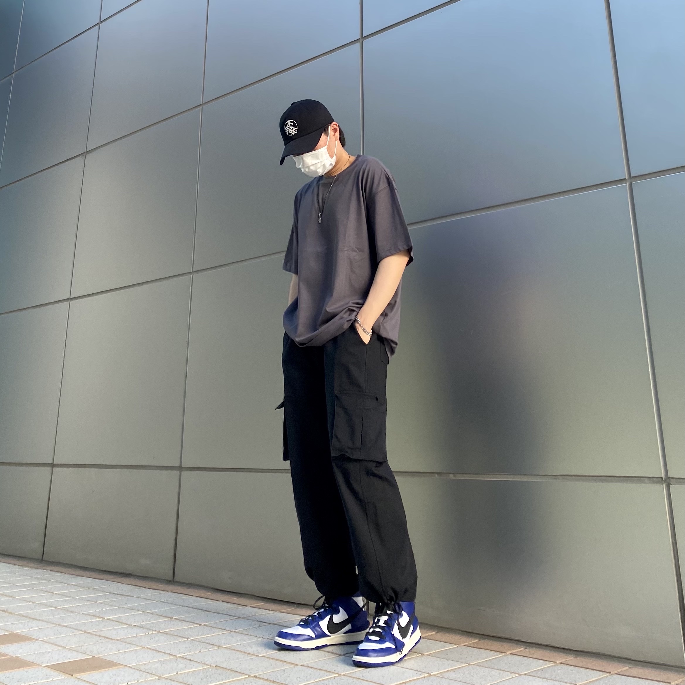 Nike x Ambush Dunk High Deep Royal Blue 착용 스타일