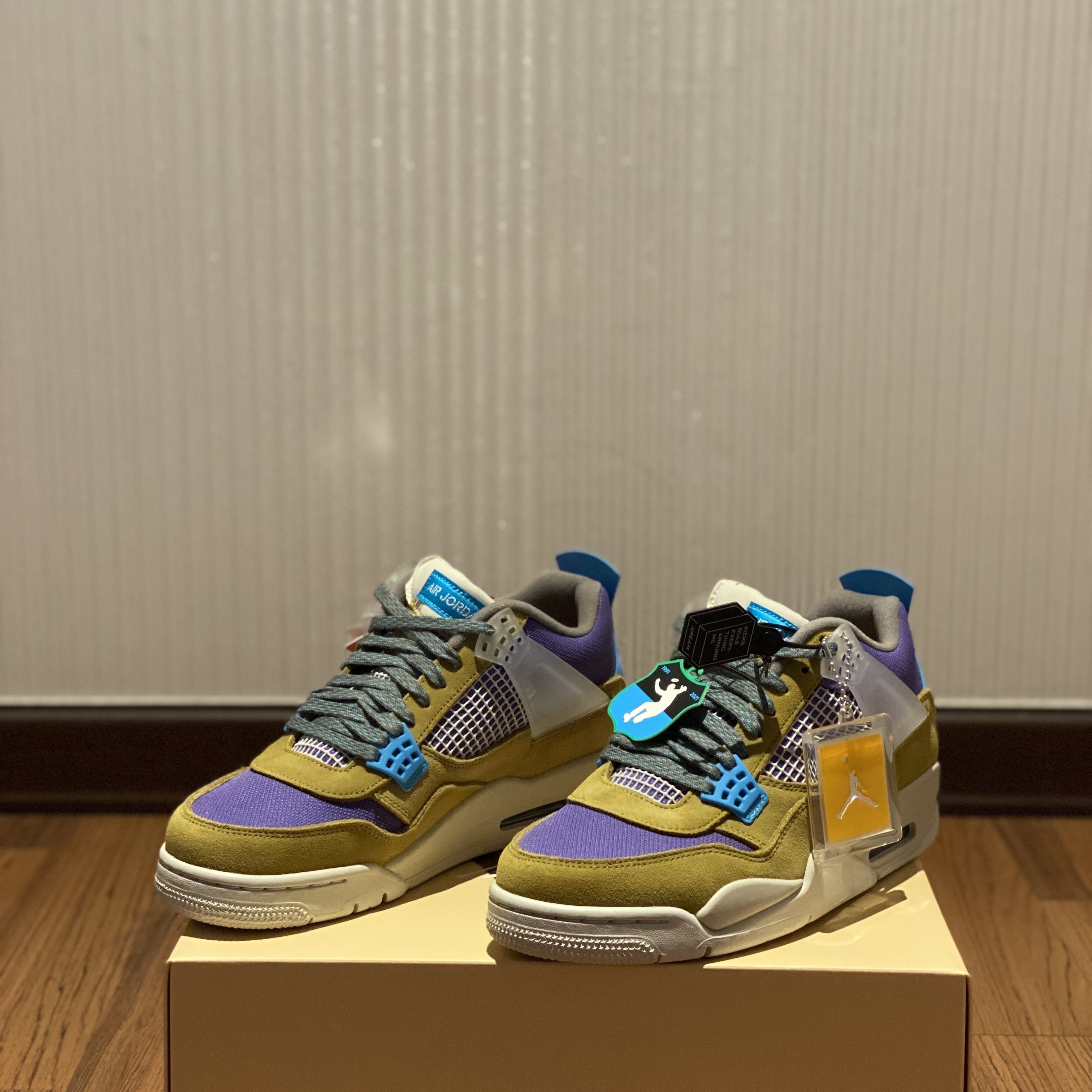 Jordan 4 x Union Retro SP Desert Moss 착용 스타일 - 3