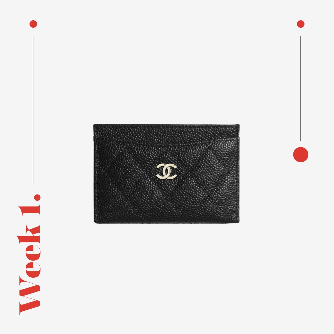 [EVENT] Chanel Grained Calfskin Classic Card Holder Black Gold