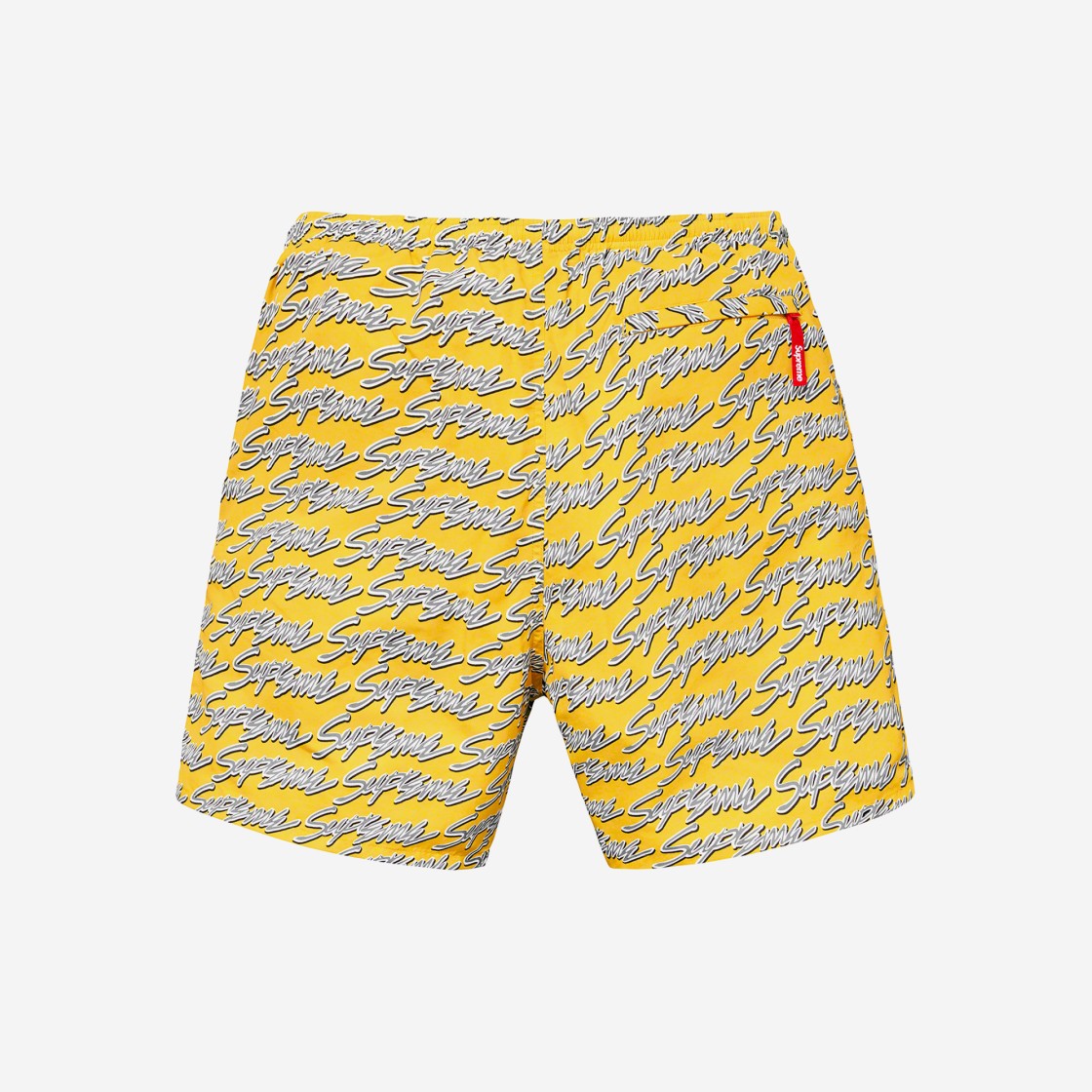 Supreme Signature Script Logo Water Shorts Yellow - 19SS 상세 이미지 2