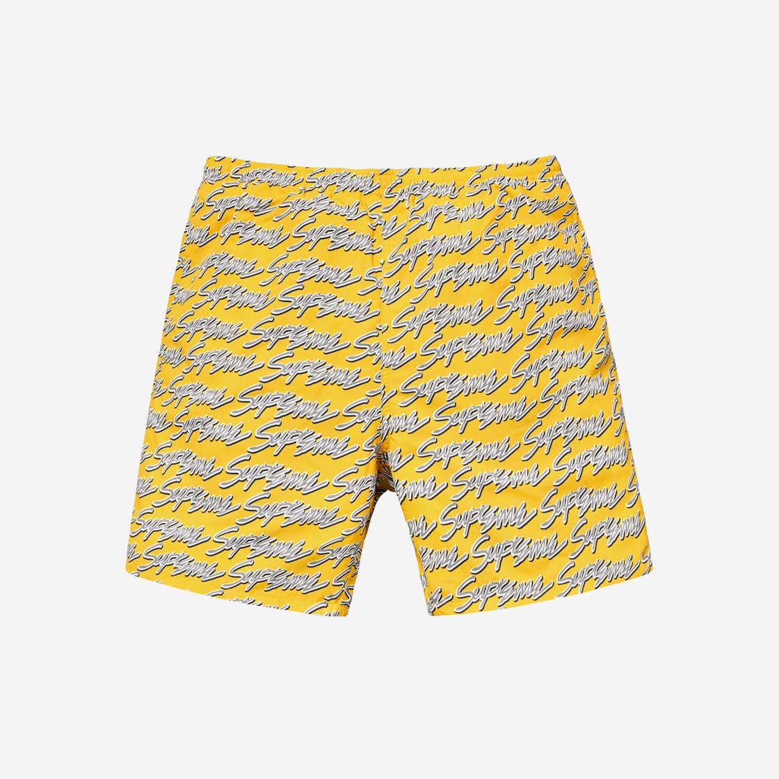 Supreme Signature Script Logo Water Shorts Yellow - 19SS 상세 이미지 1