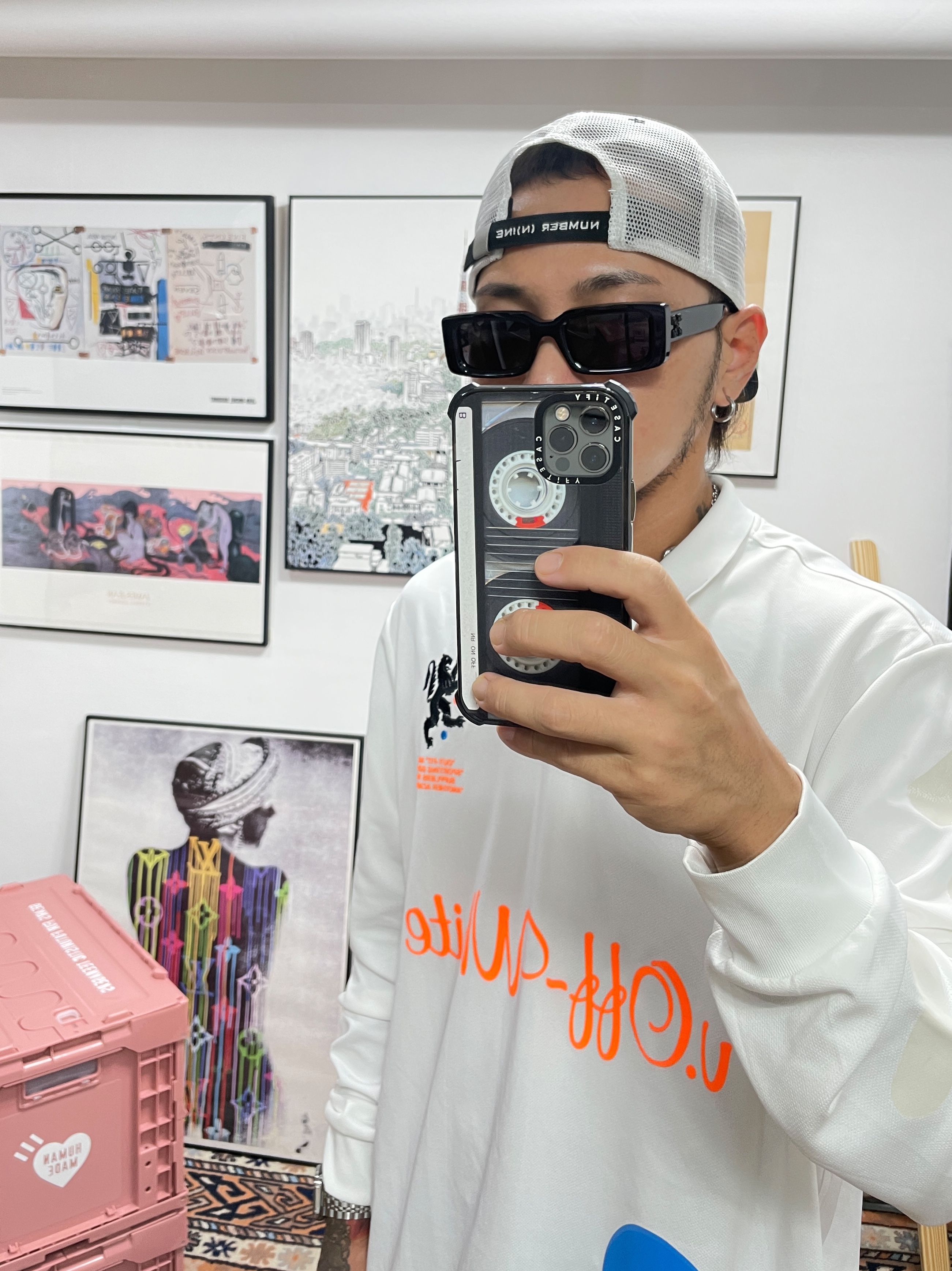 Adidas Yeezy Slide Enflame Orange, Nike x Off-White NRG Football Jersey Home 착용 스타일 - 2