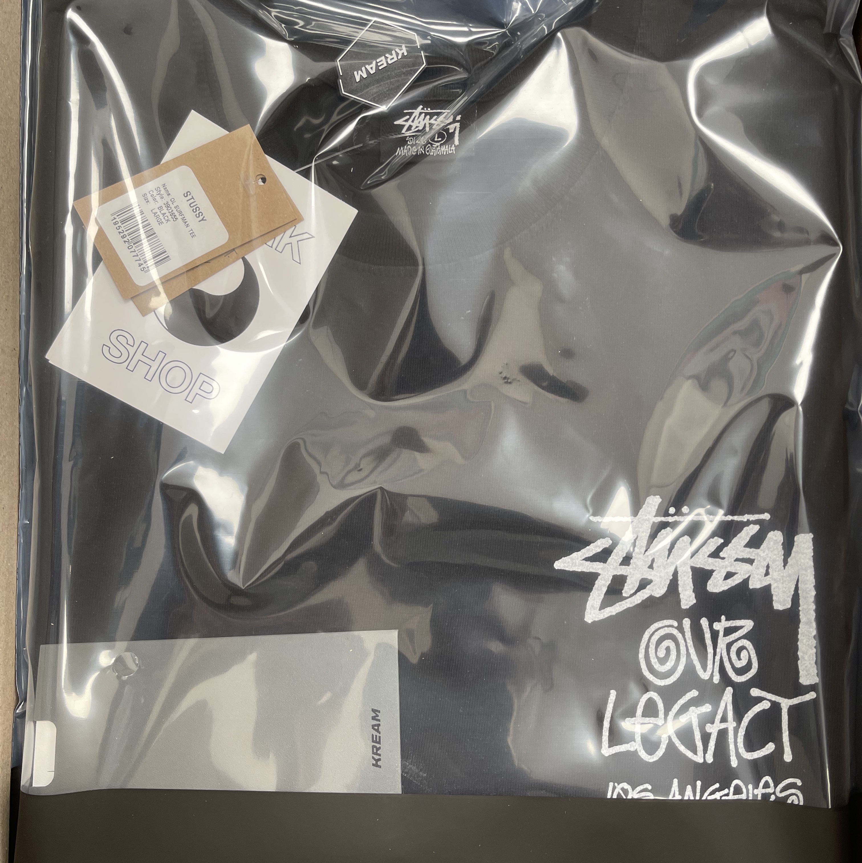 Stussy x Our Legacy Surfman T-Shirt Black - 21SS 착용 스타일