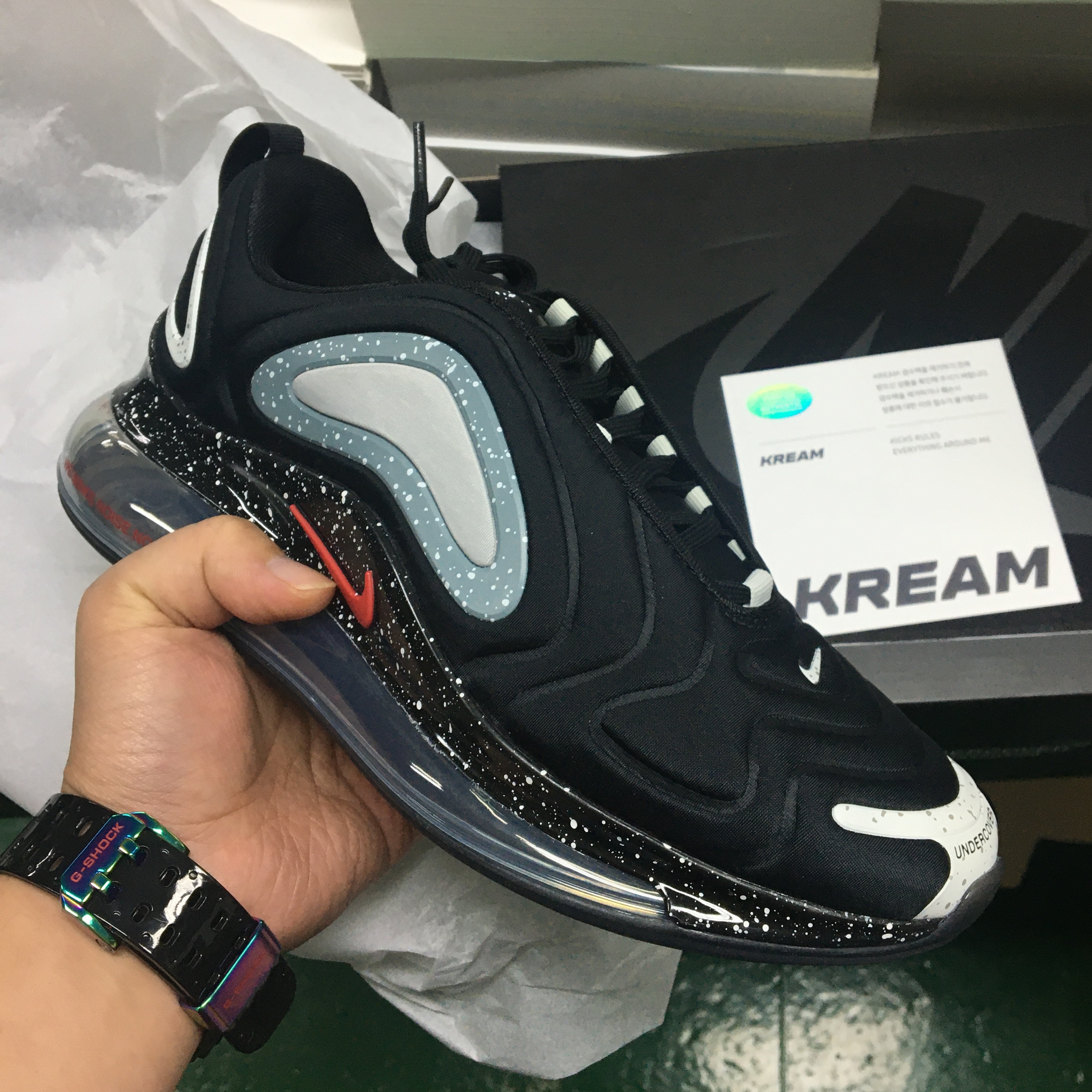 Nike x Undercover Air Max 720 Black 착용 스타일 - 1