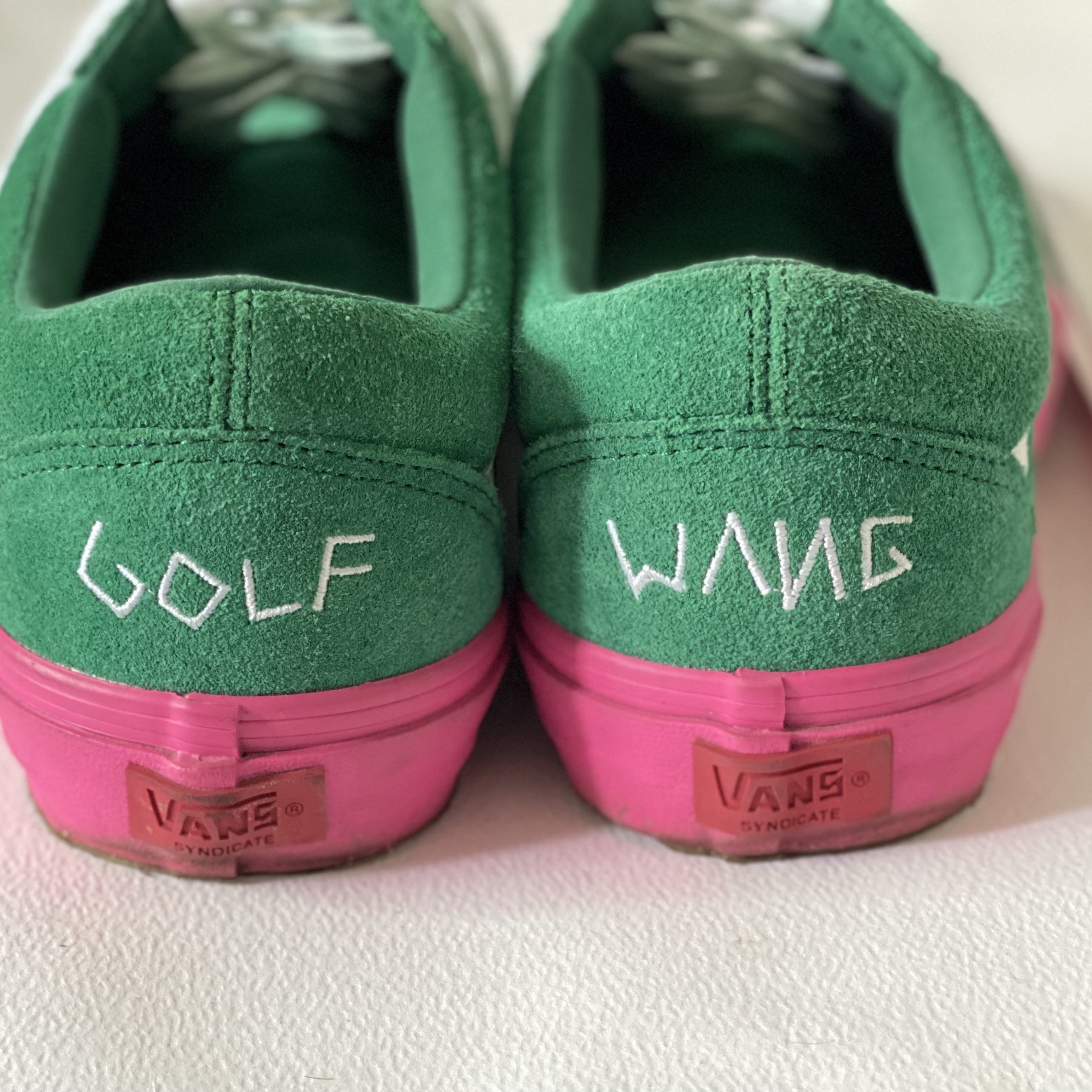 Vans x Golf Wang Old Skool Pro S Green Pink 착용 스타일 - 1